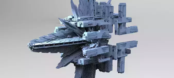 Alien Inquisitor Grand Ship 1  3D model