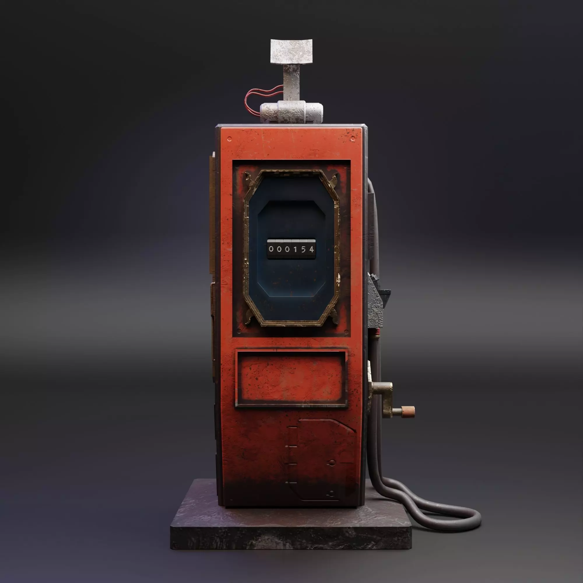 Old Gas Pump - 3D Model Free 3D model_0