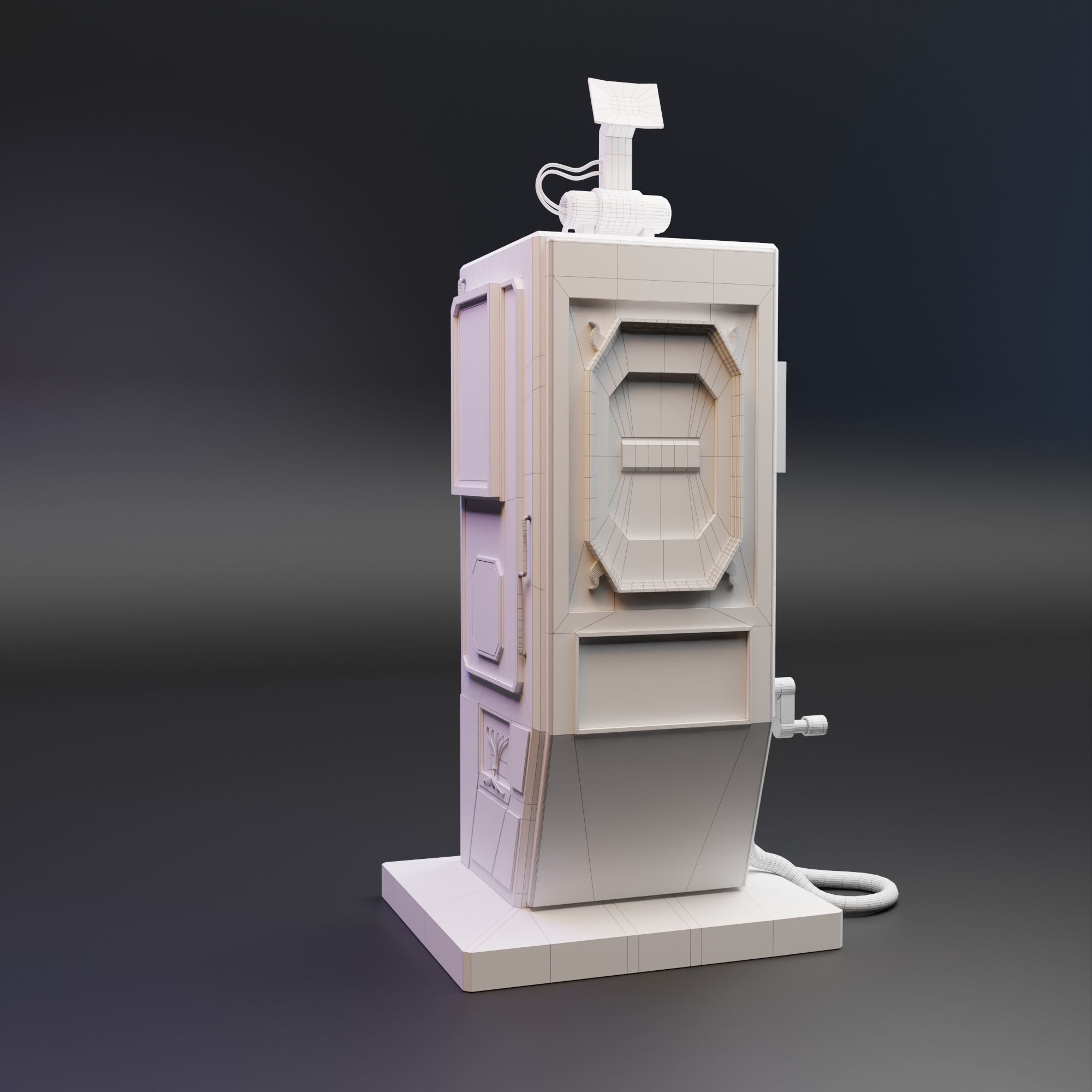 Old Gas Pump - 3D Model Free 3D model_8
