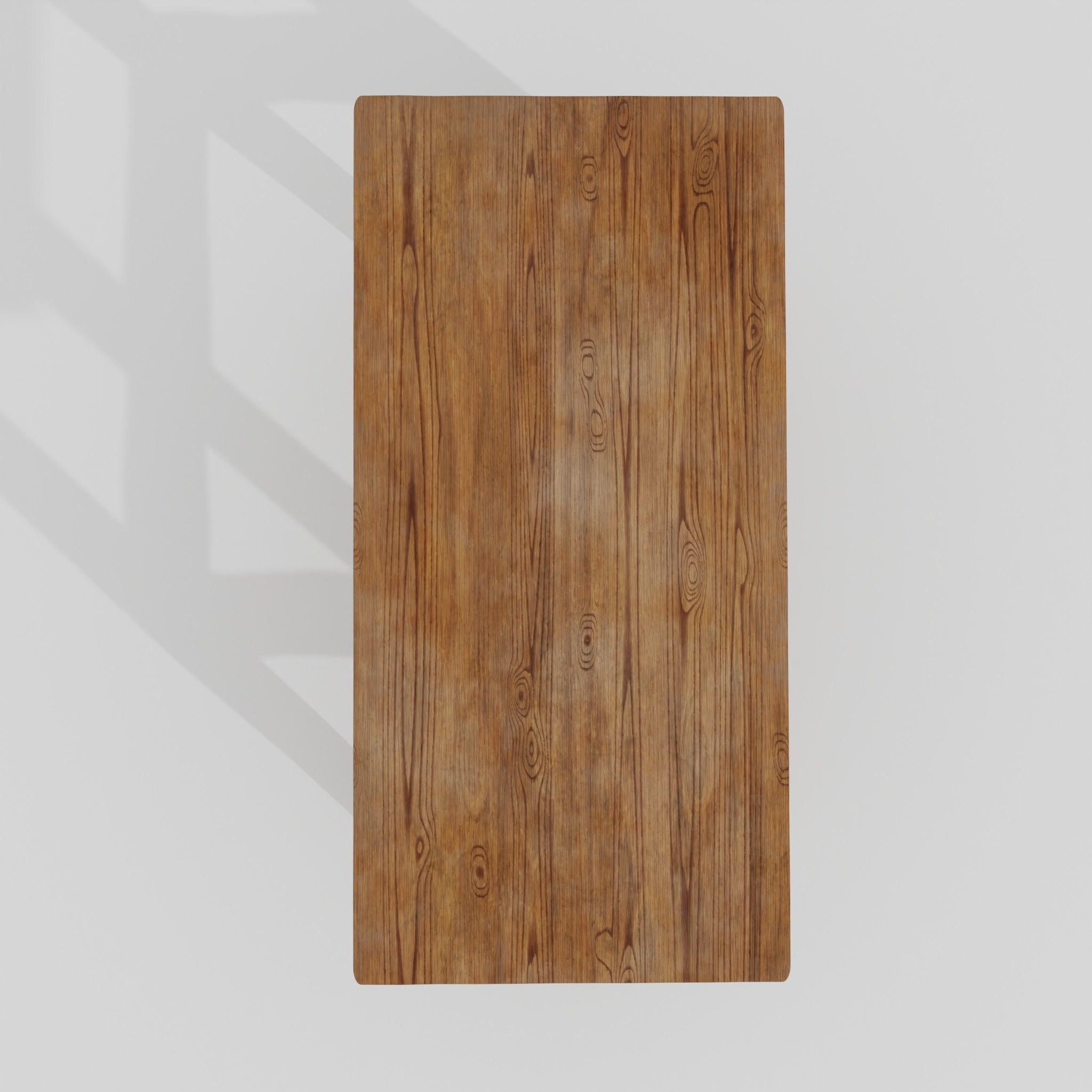 Wooden stool 02 3D model_8