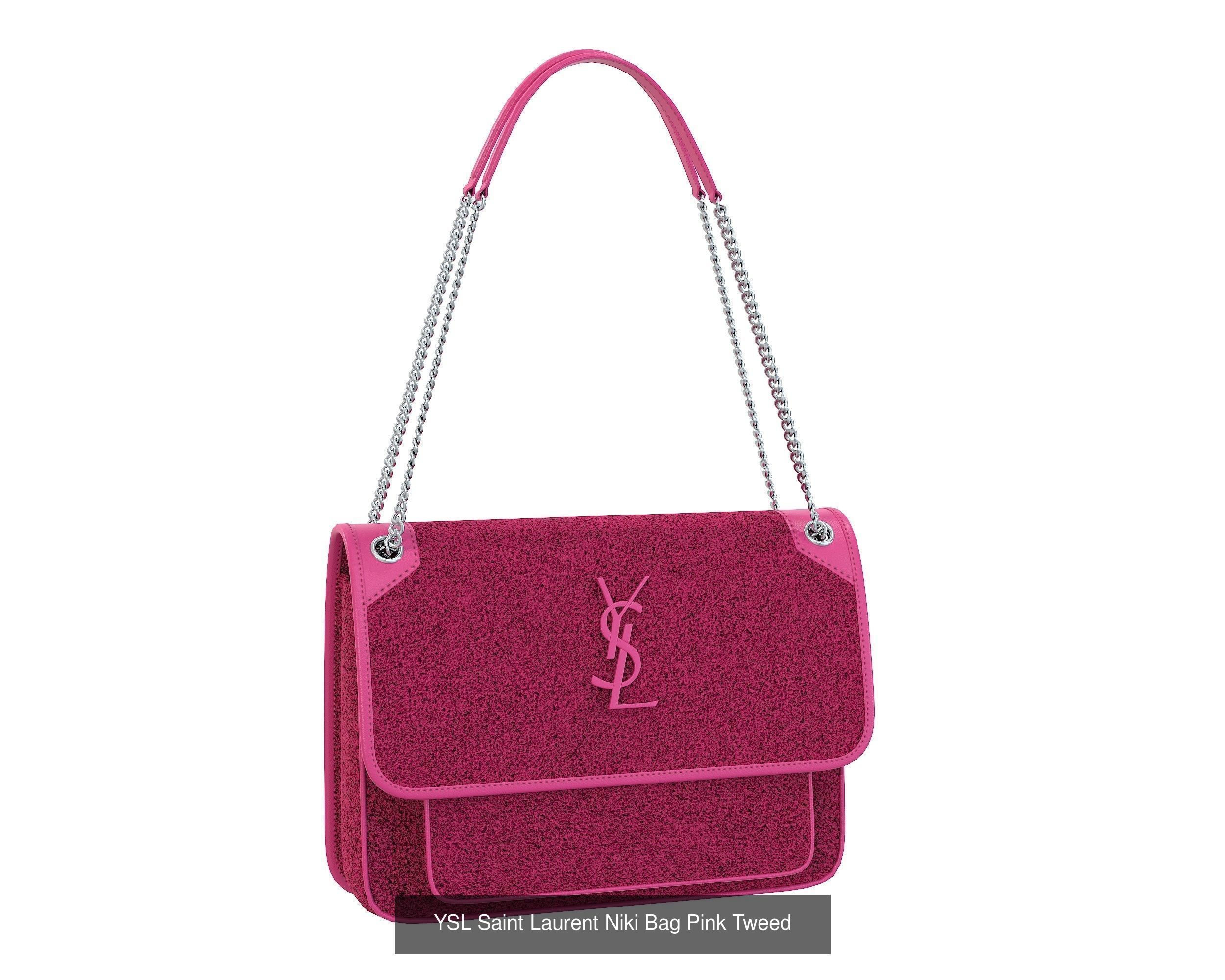 YSL Saint Laurent Niki Bag 3D Model Collection_9