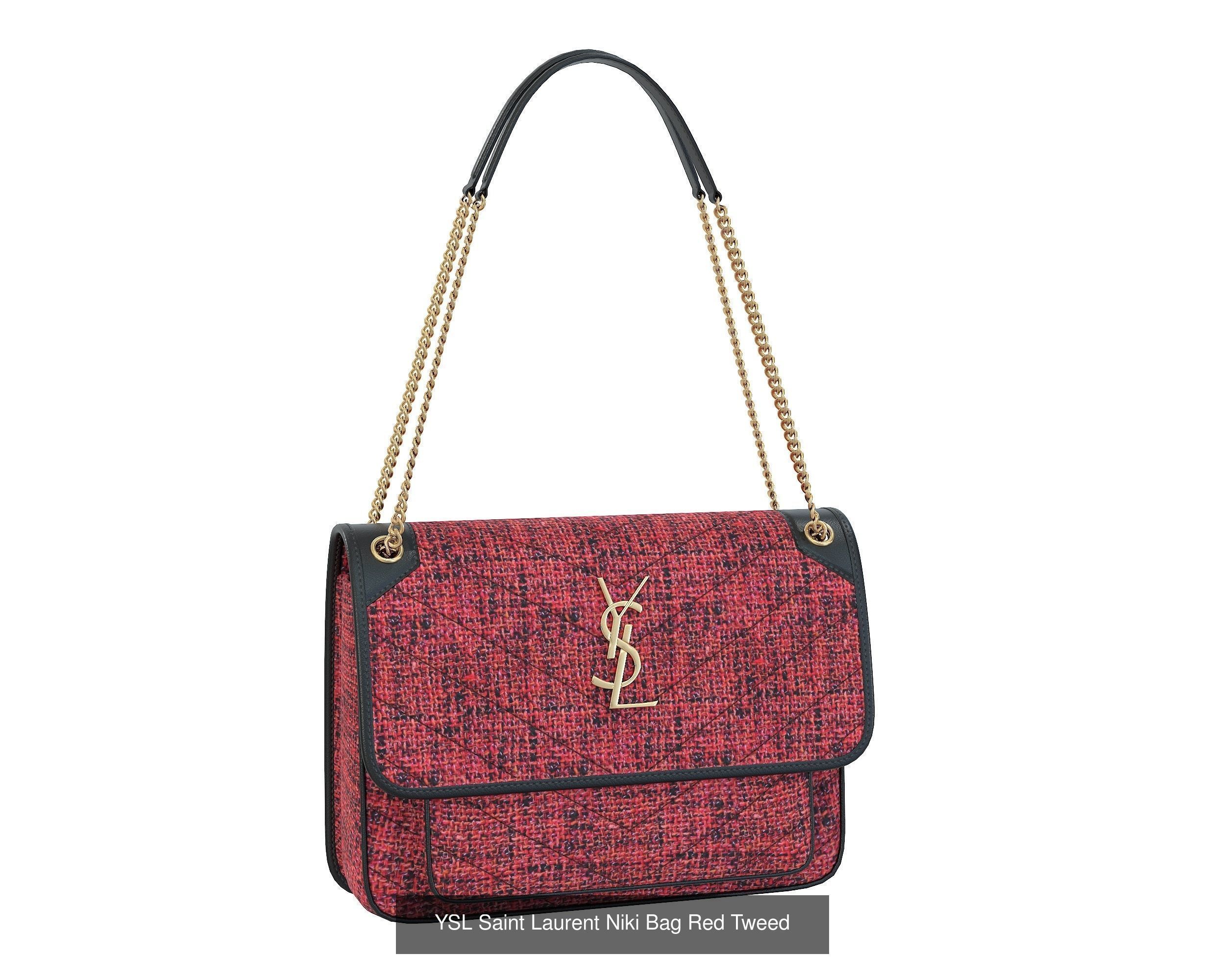 YSL Saint Laurent Niki Bag 3D Model Collection_11