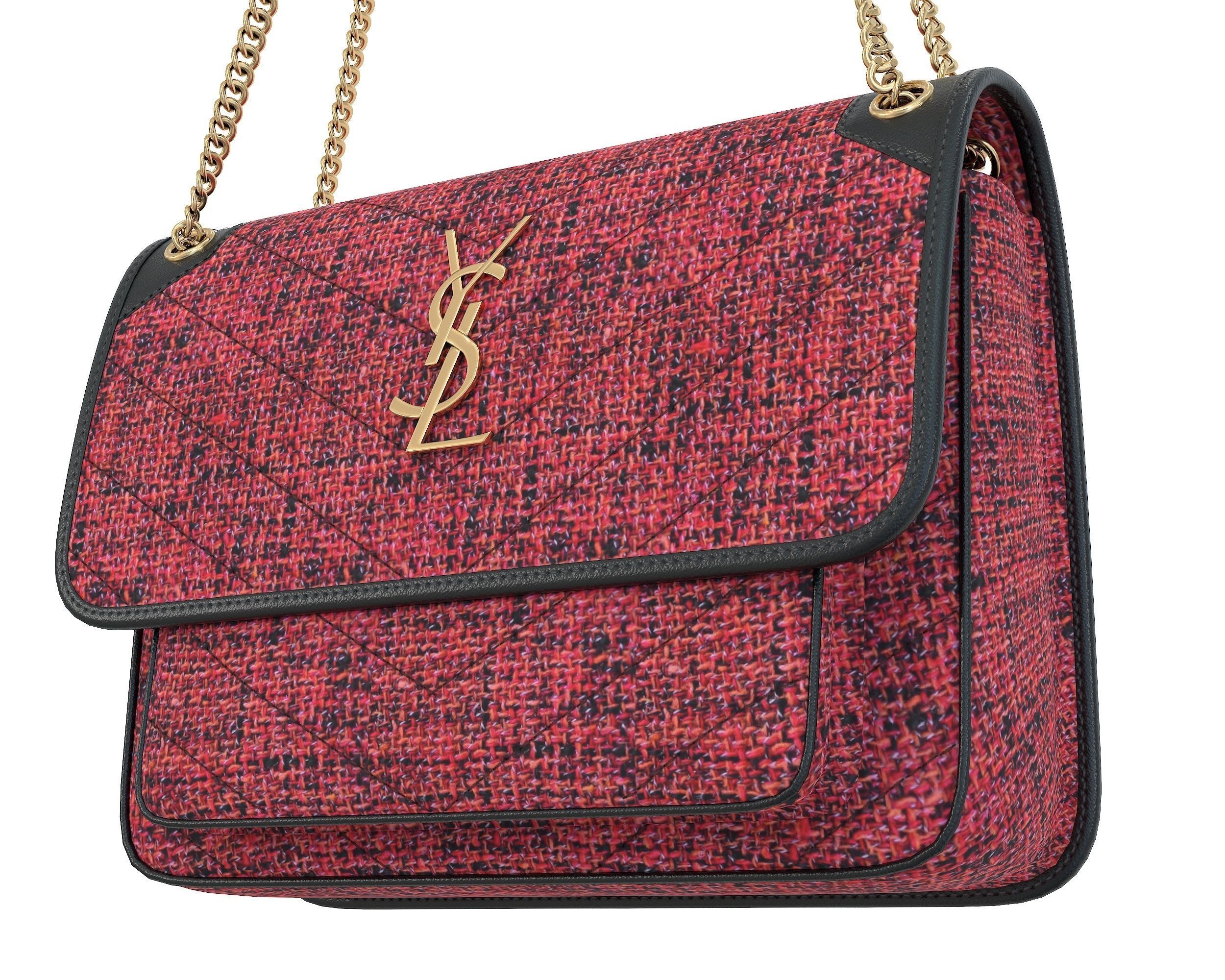 YSL Saint Laurent Niki Bag 3D Model Collection_13