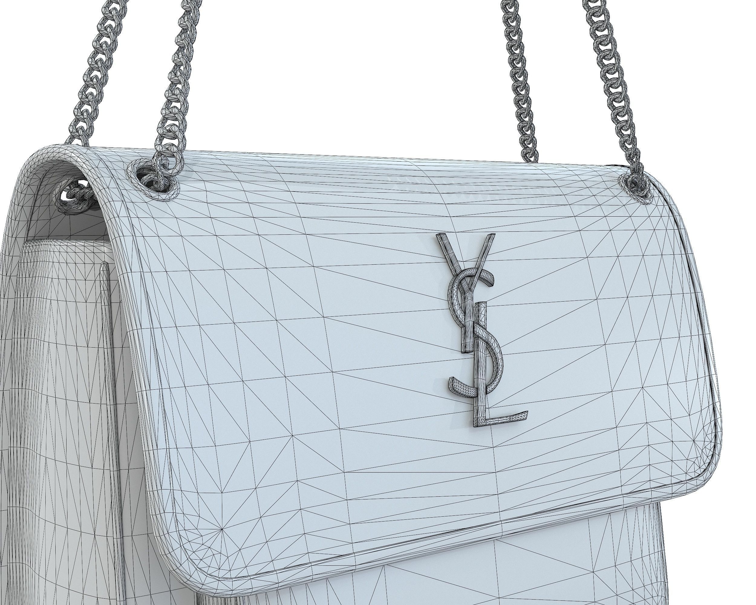 YSL Saint Laurent Niki Bag 3D Model Collection_20