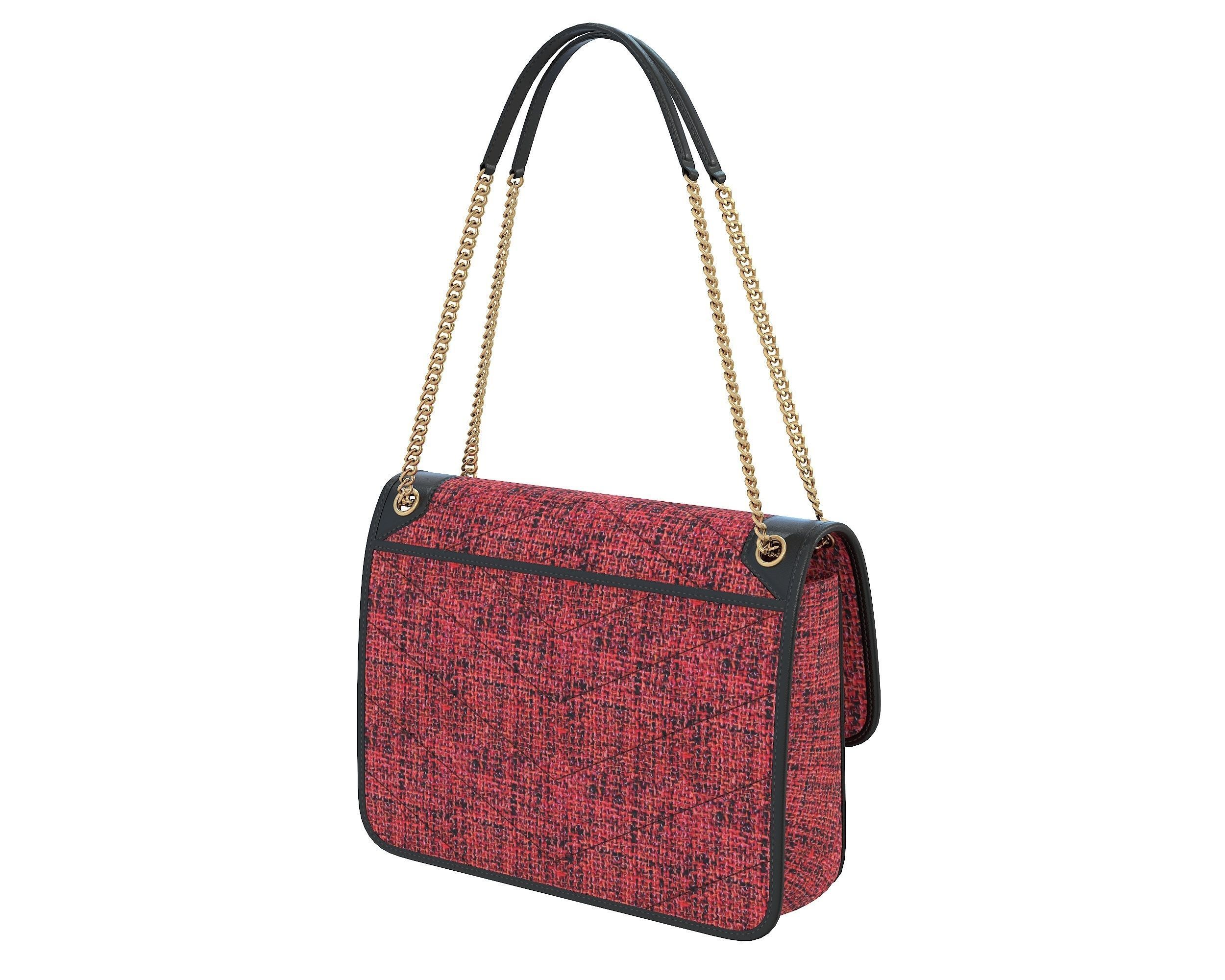 YSL Saint Laurent Niki Bag 3D Model Collection_12