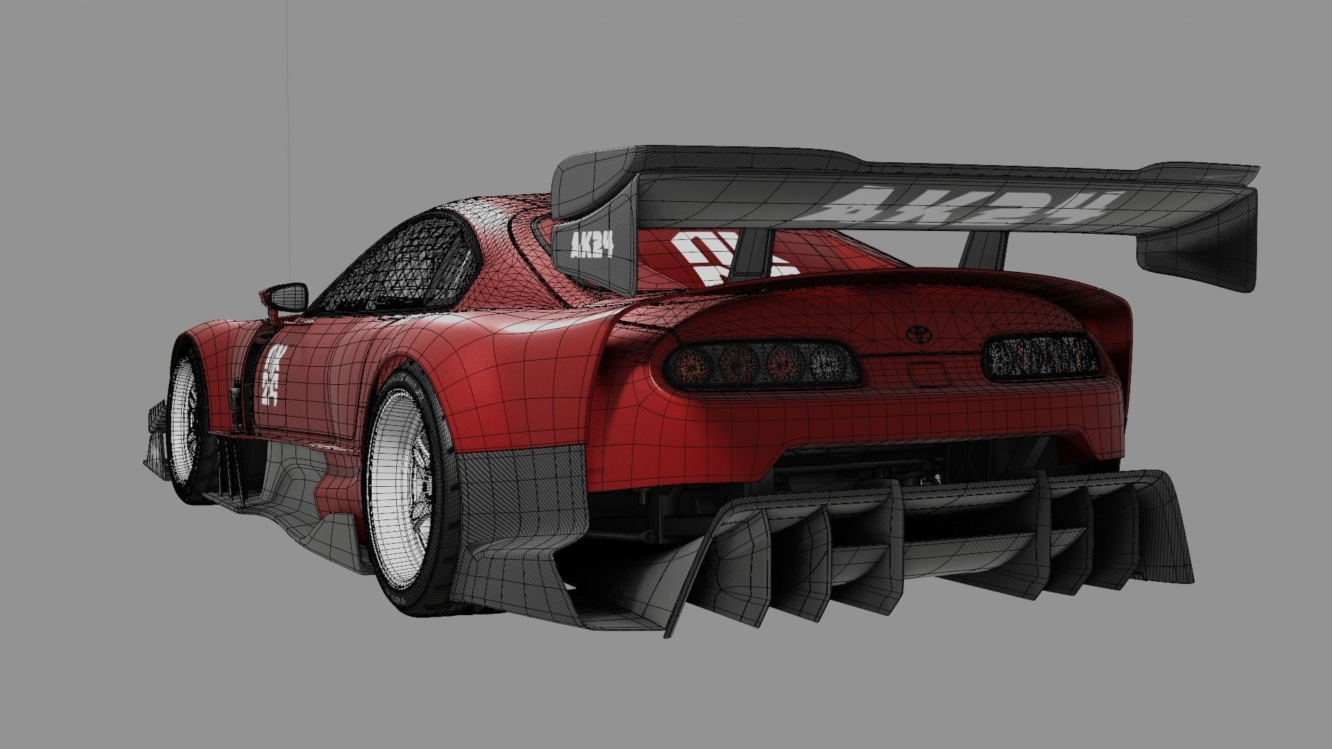 Toyota Supra Mk IV Extreme Modification 3D model_12