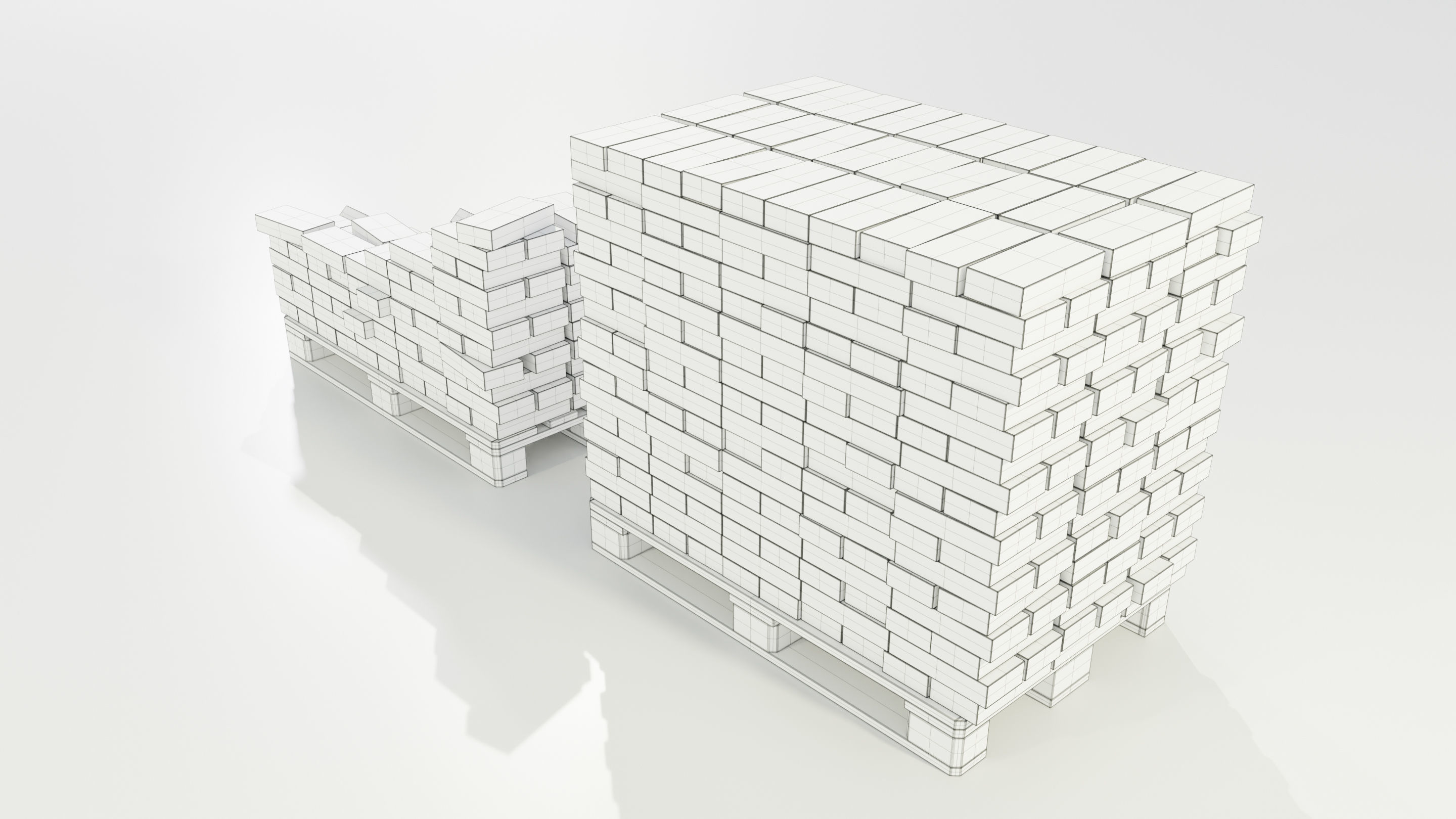 Pallet with Bricks 3D model_15