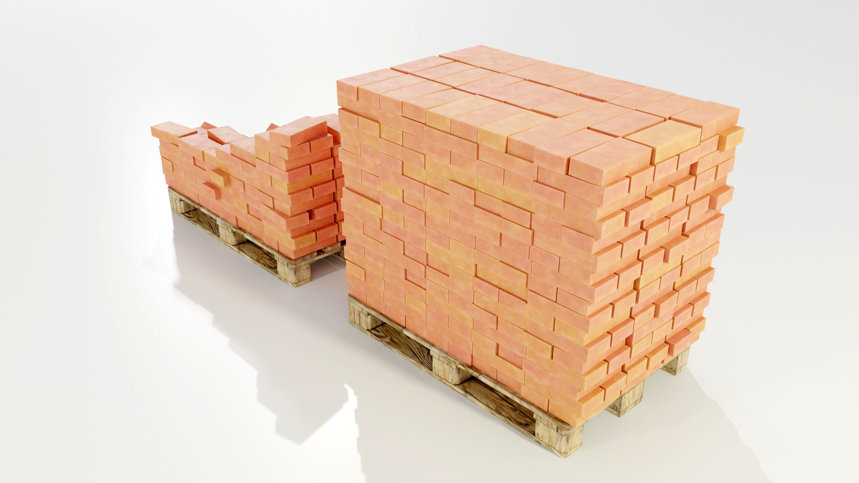 Pallet with Bricks 3D model_5