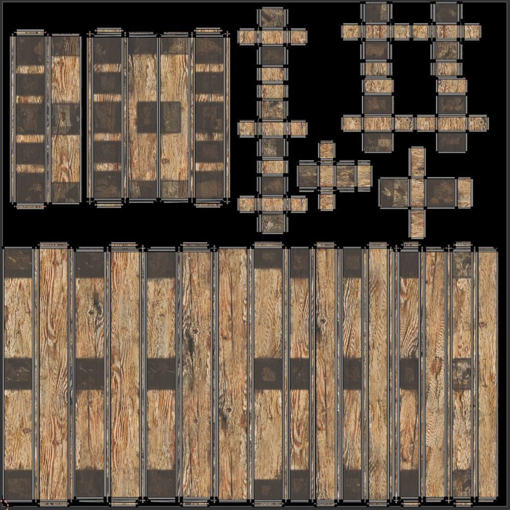 Pallet with Bricks 3D model_11