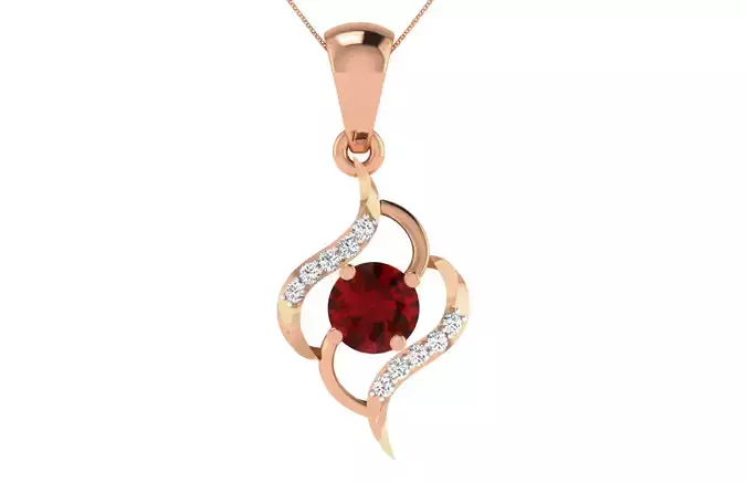 Women light weight pendant 3dm stl render detail