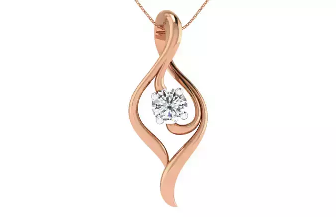 Women light weight pendant 3dm stl render detail