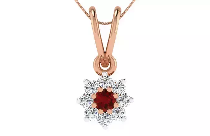 Women light weight pendant 3dm stl render detail