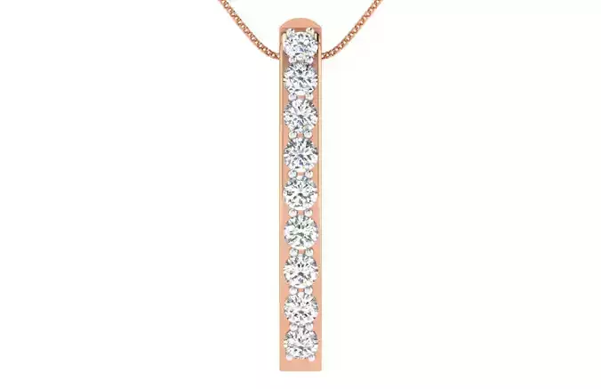 Women light weight pendant 3dm stl render detail