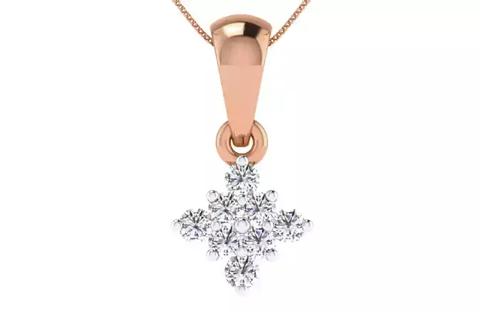 Women light weight pendant 3dm stl render detail