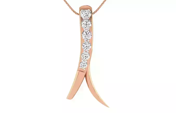 Women light weight pendant 3dm stl render detail