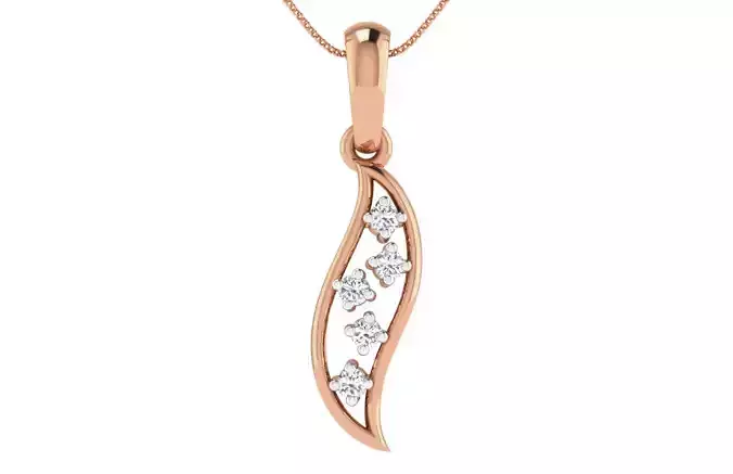 Women light weight pendant 3dm stl render detail