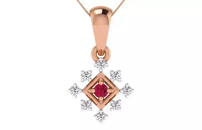 Women light weight pendant 3dm stl render detail