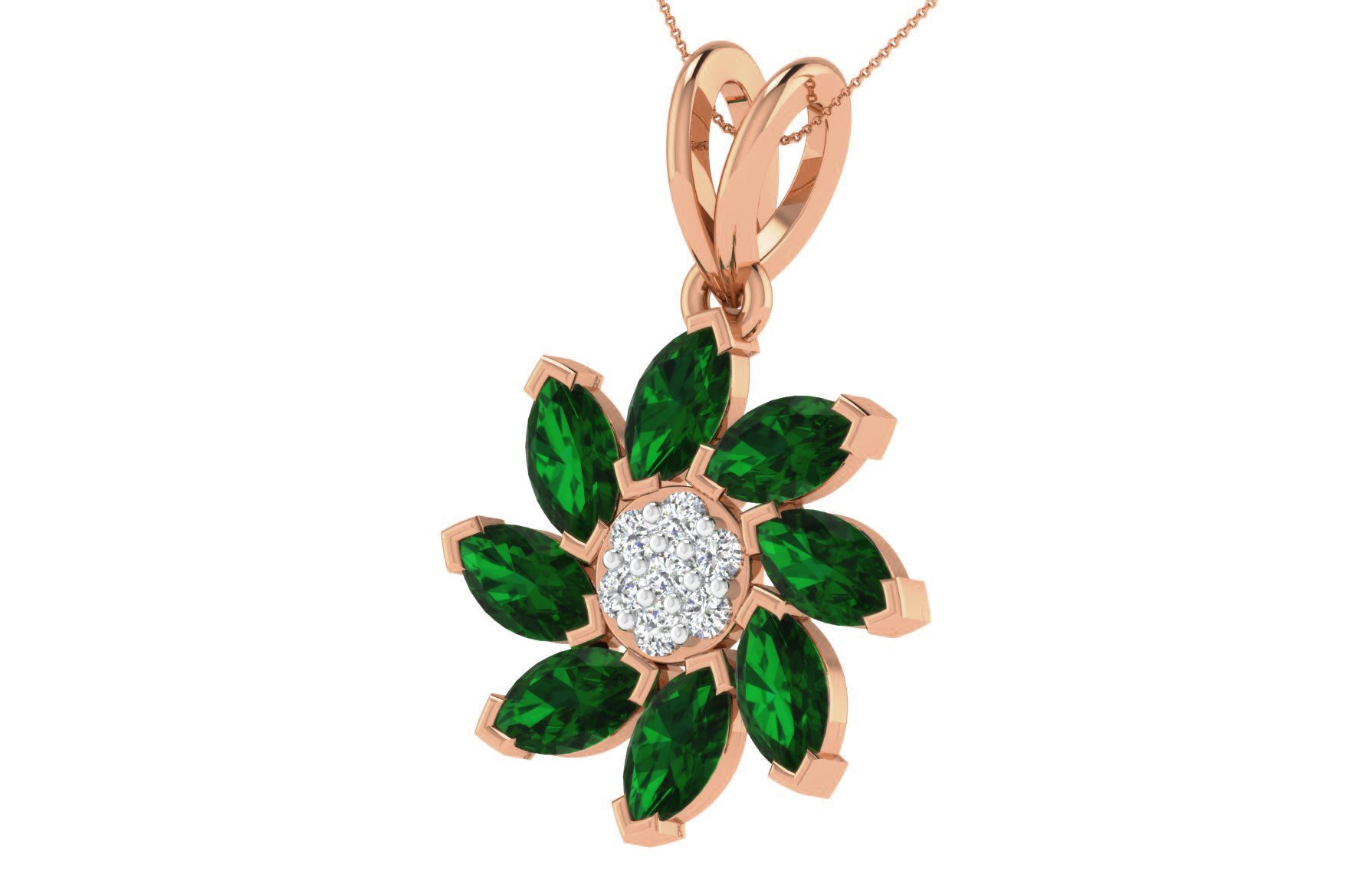 Women light weight pendant 3dm stl render detail 3D print model_1