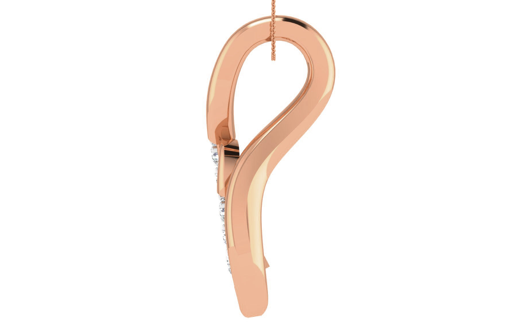 Women light weight pendant 3dm stl render detail 3D print model_2