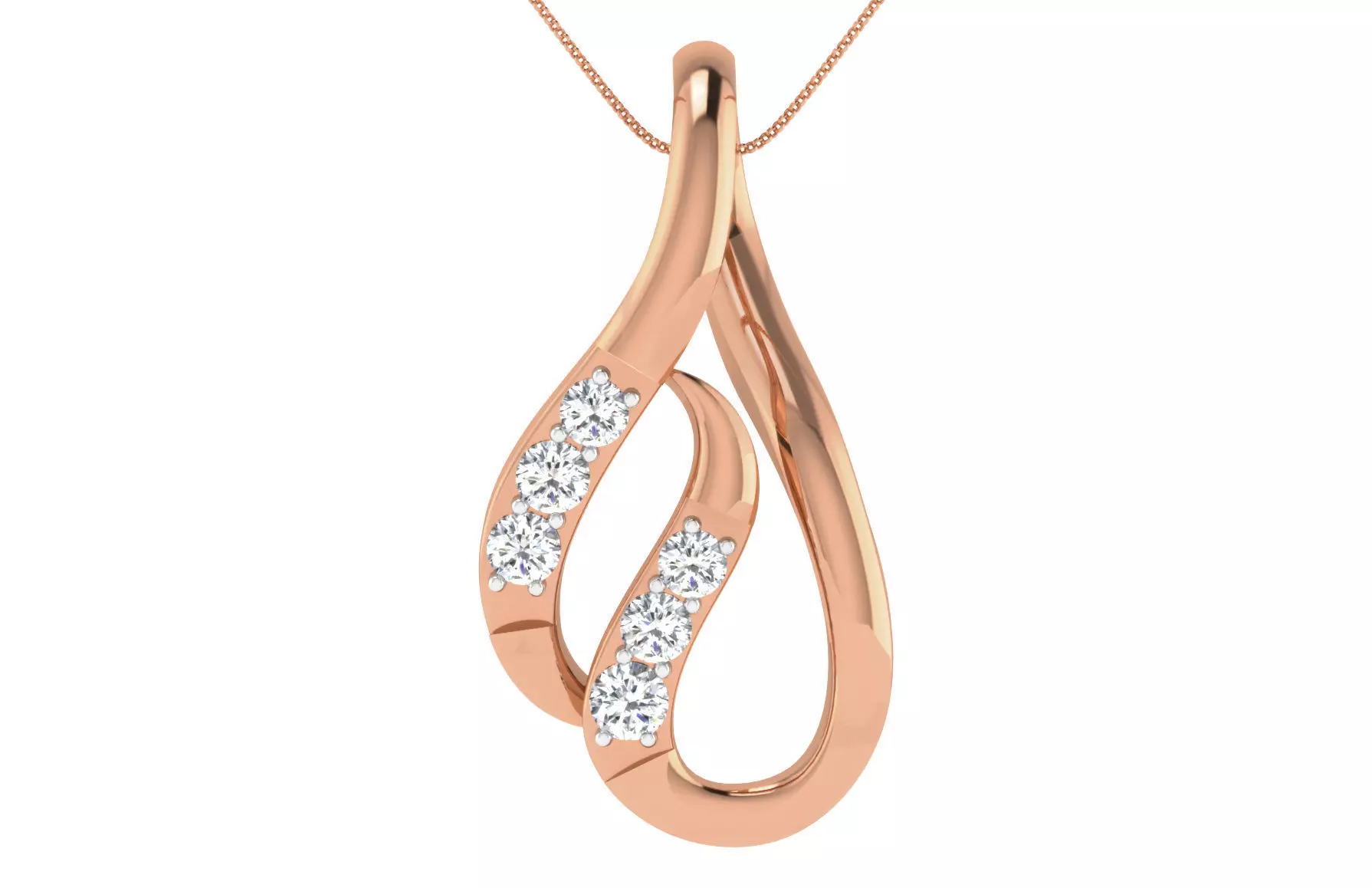 Women light weight pendant 3dm stl render detail 3D print model_0