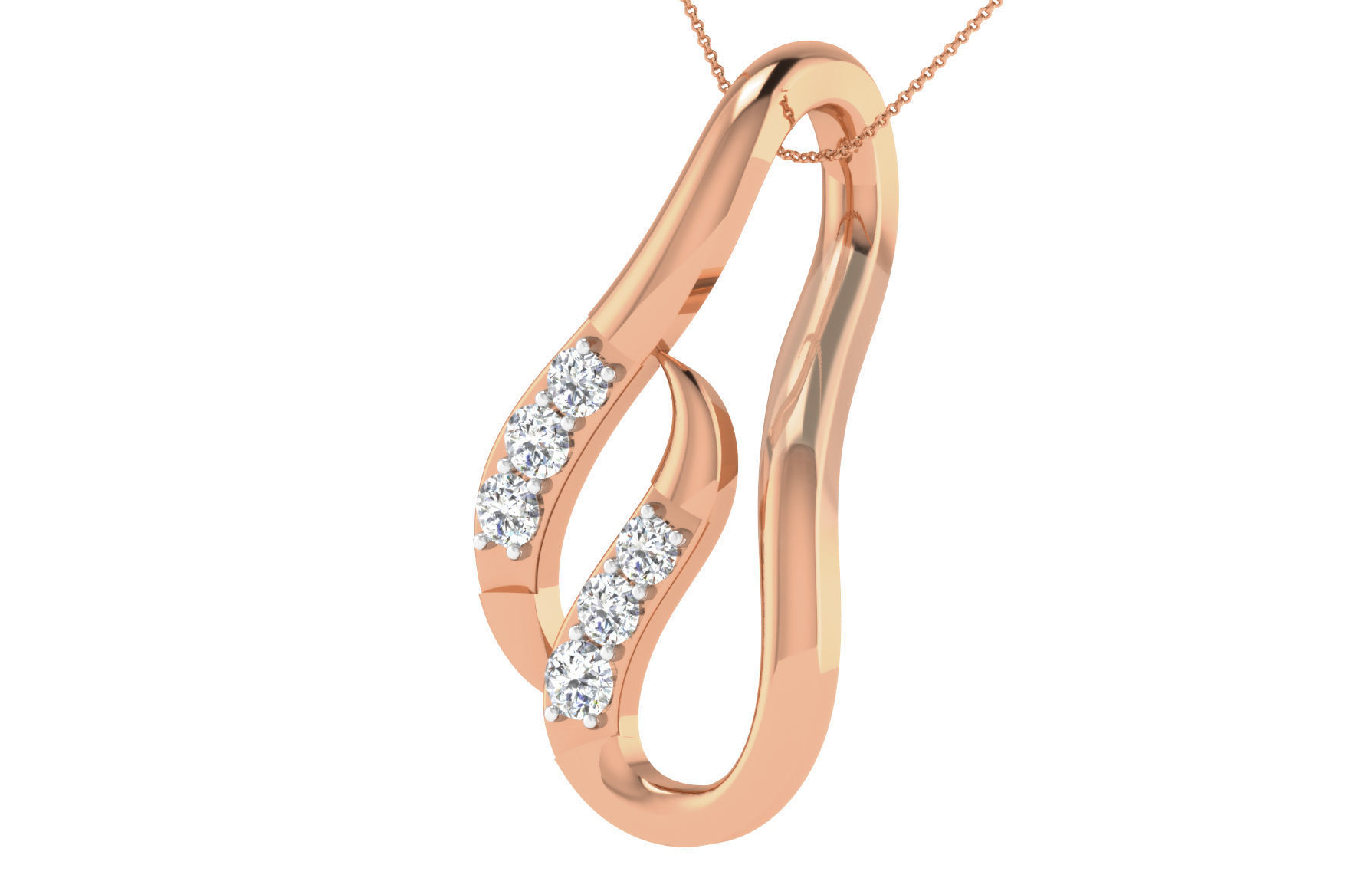 Women light weight pendant 3dm stl render detail 3D print model_1