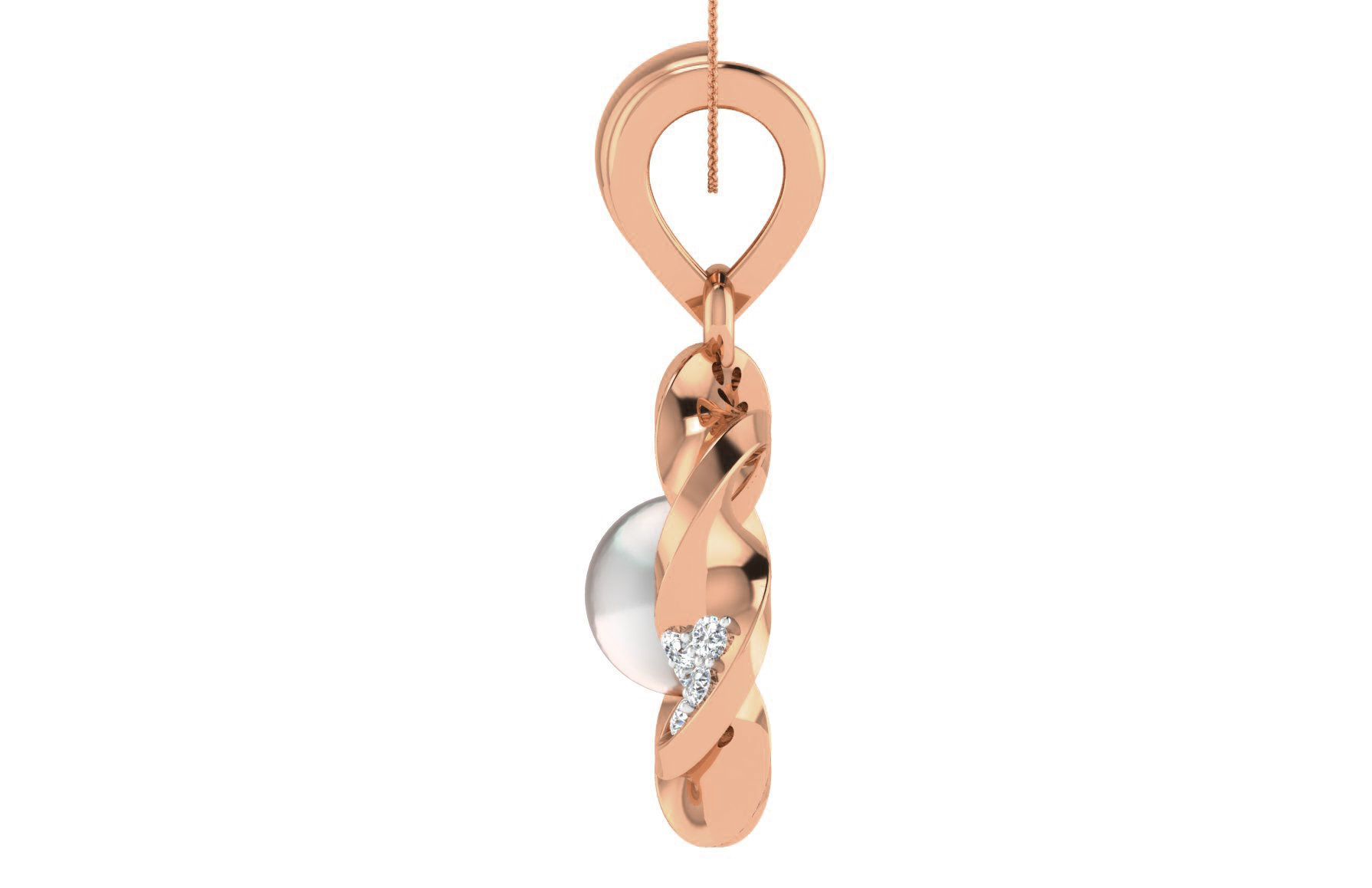 Women light weight pendant 3dm stl render detail 3D print model_2