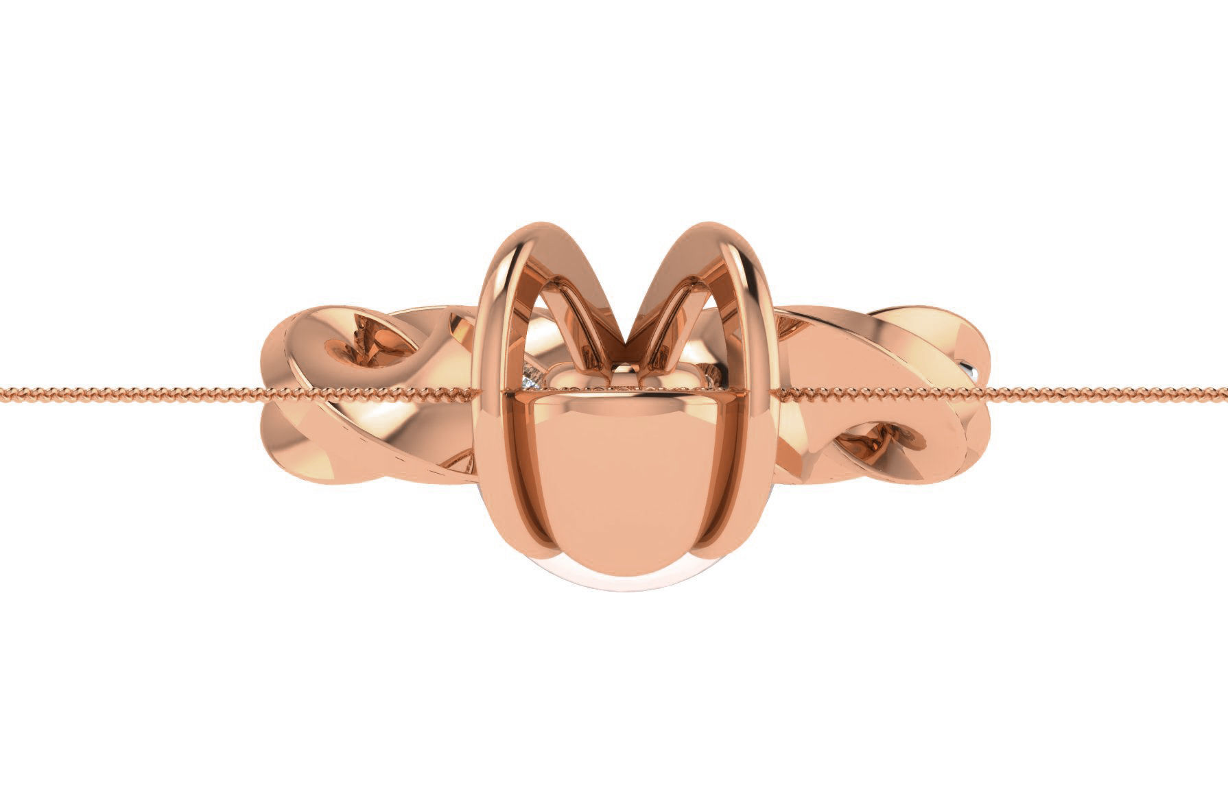 Women light weight pendant 3dm stl render detail 3D print model_4