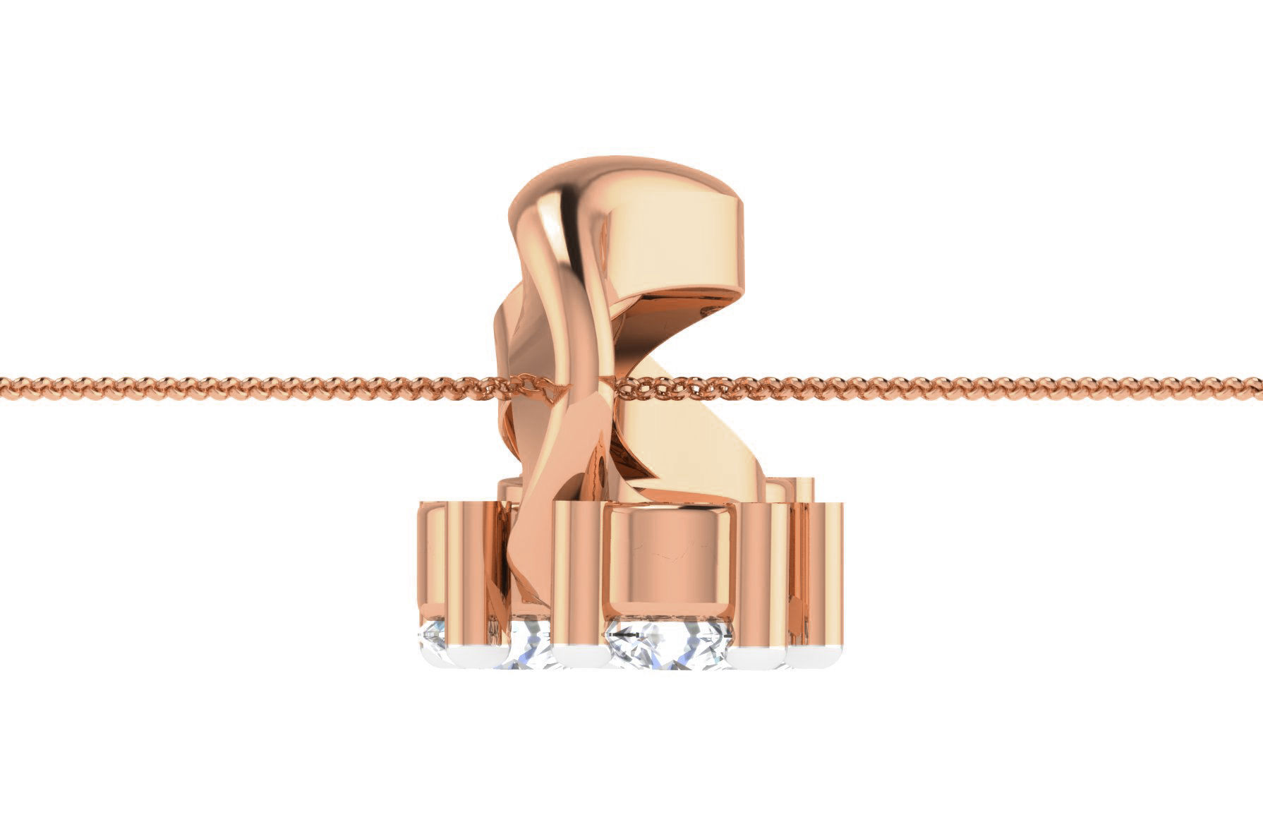 Women light weight pendant 3dm stl render detail 3D print model_4