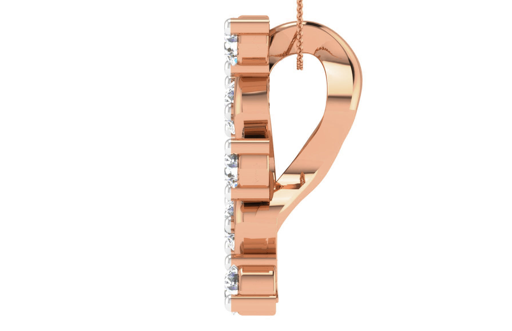 Women light weight pendant 3dm stl render detail 3D print model_2