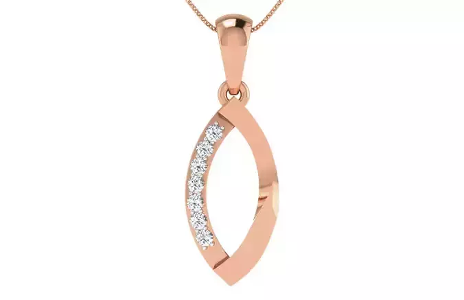 Women light weight pendant 3dm stl render detail