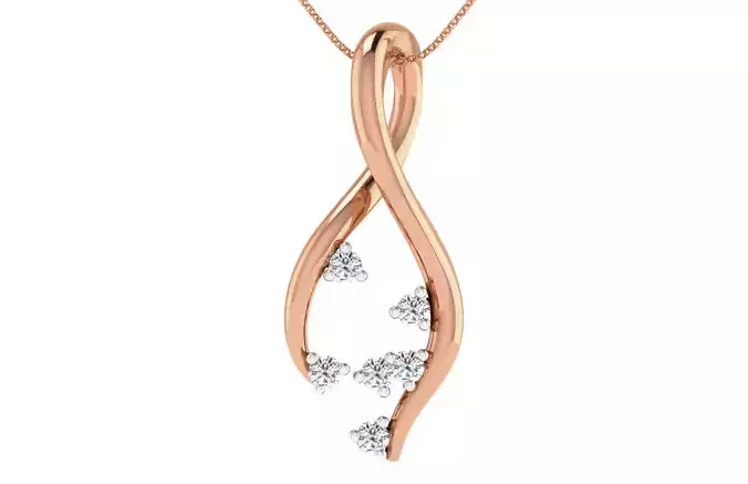 Women light weight pendant 3dm stl render detail