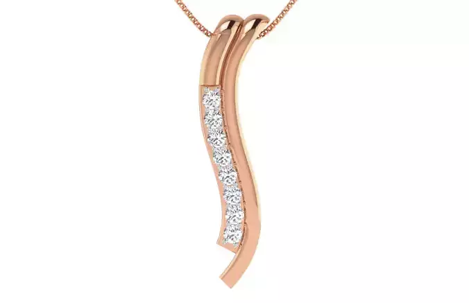 Women light weight pendant 3dm stl render detail