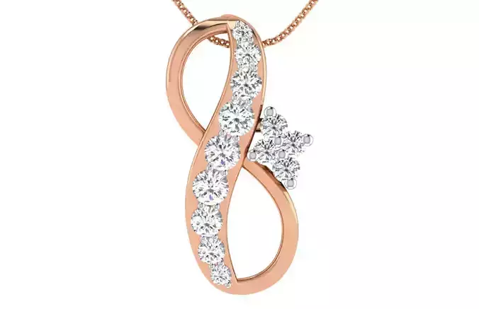 Women light weight pendant 3dm stl render detail 3D print model