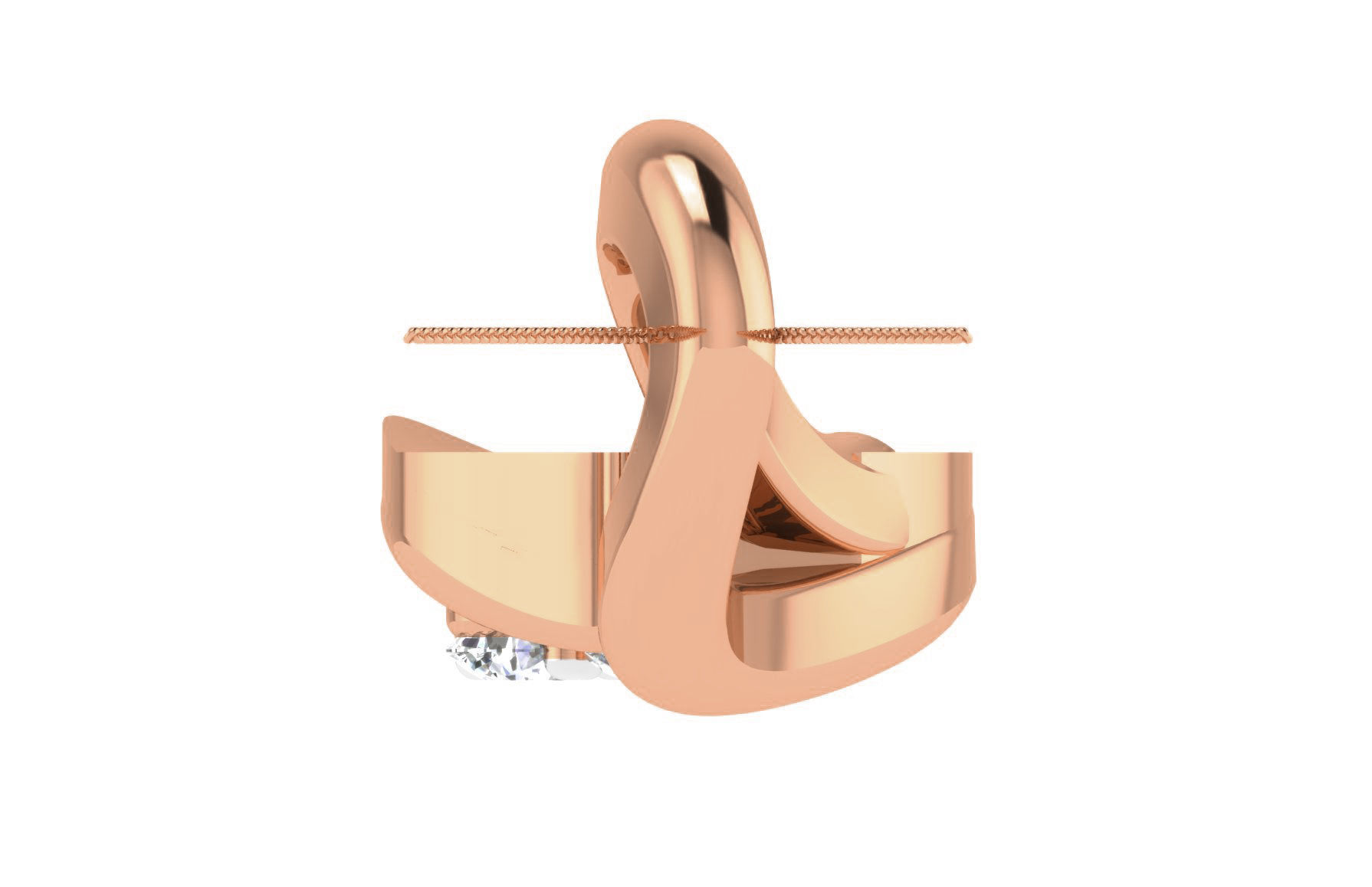 Women light weight pendant 3dm stl render detail 3D print model_3