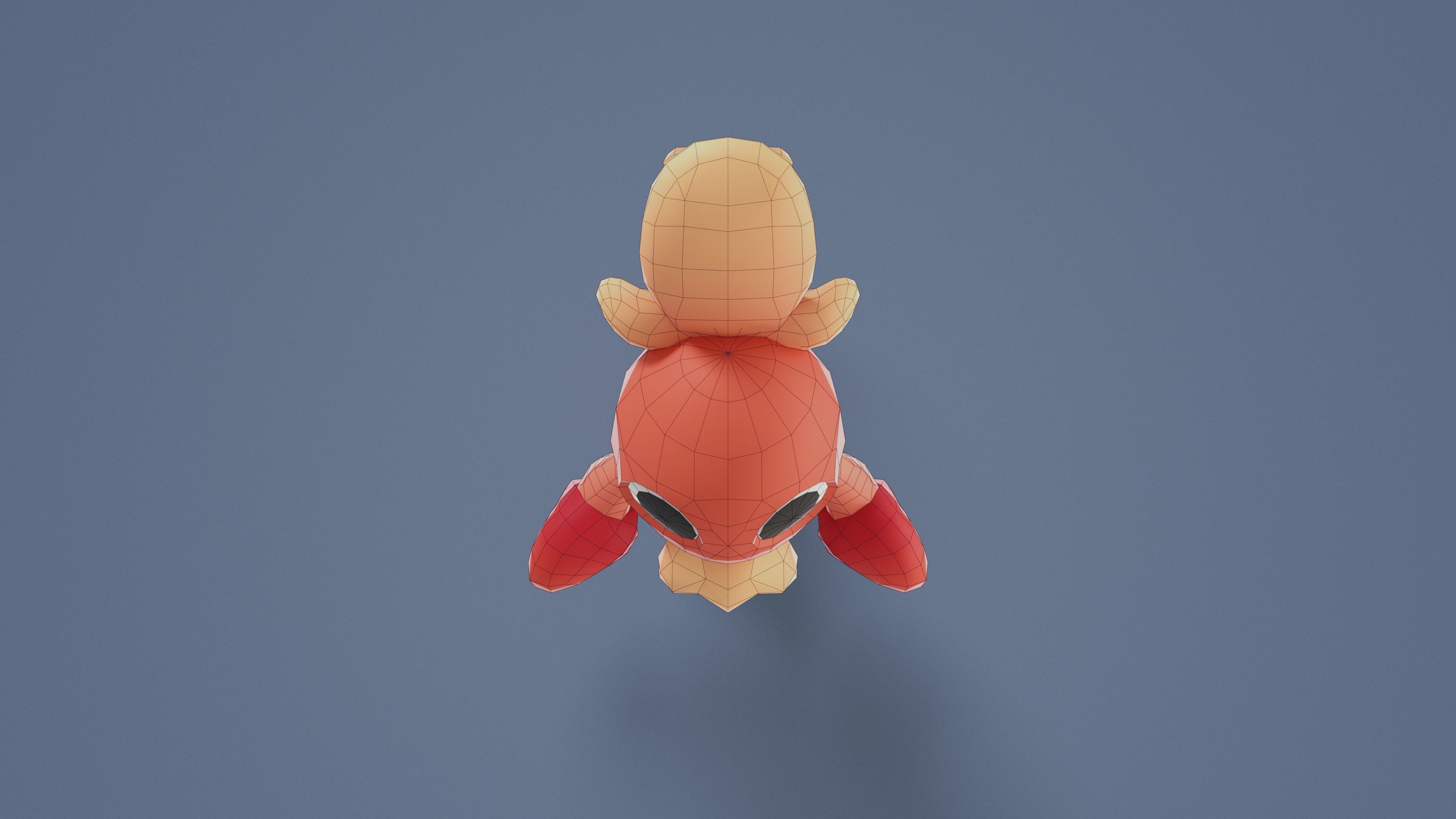 Cartoon Characters - Small Lobster Warrior Low-poly 3D model_24