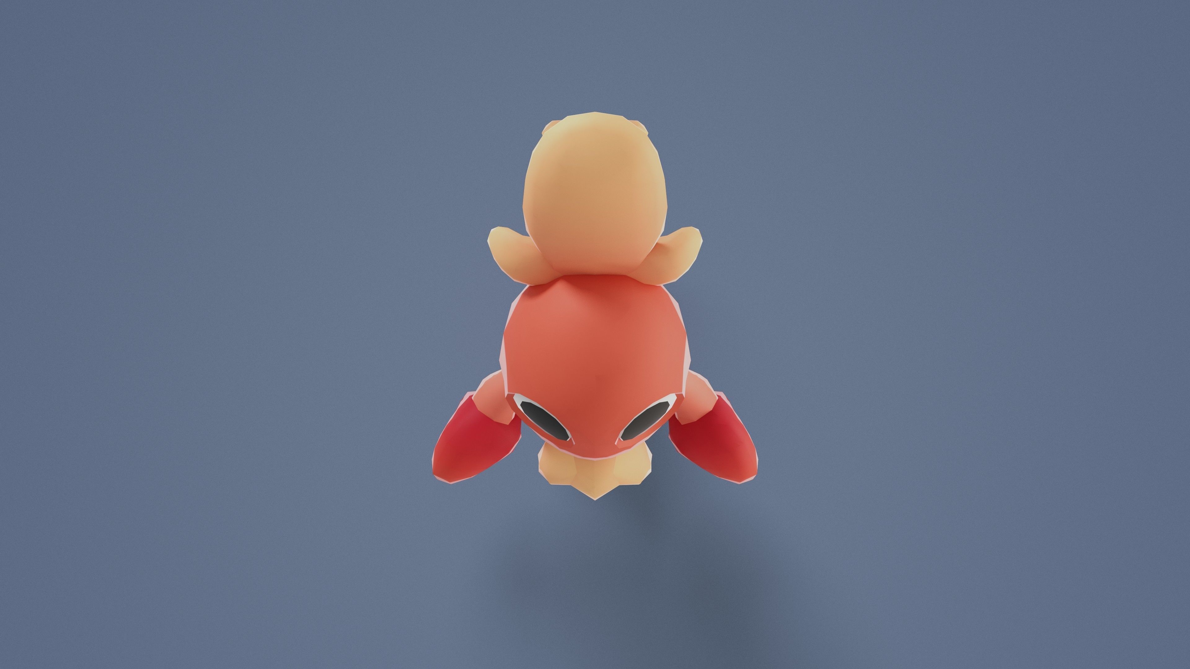 Cartoon Characters - Small Lobster Warrior Low-poly 3D model_14