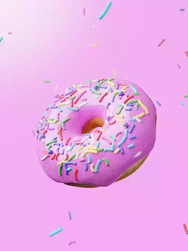 Donut with sprinkles