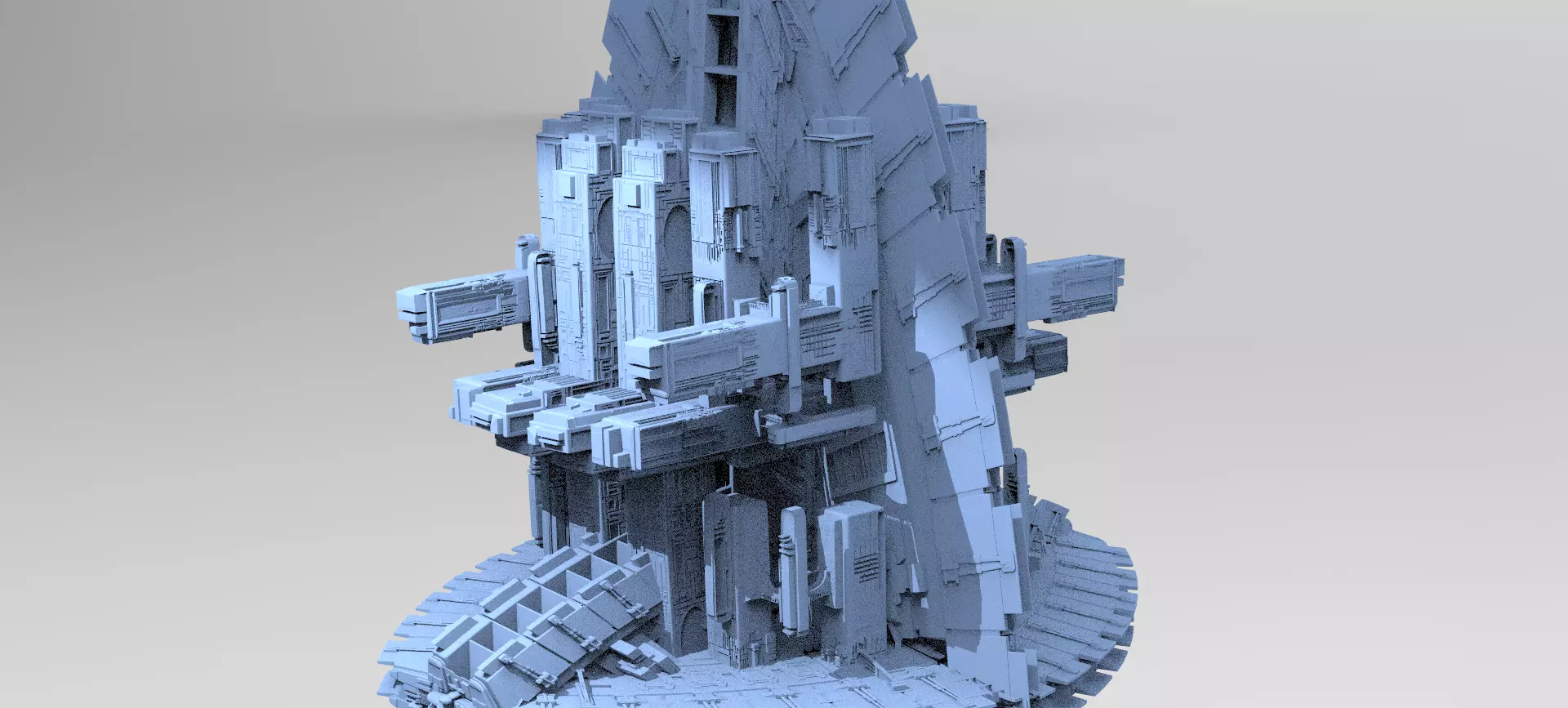 Alien Inquisitor Grand Ship 2 3D model