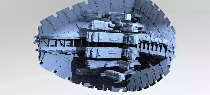 Alien Inquisitor Grand Ship Delta Base