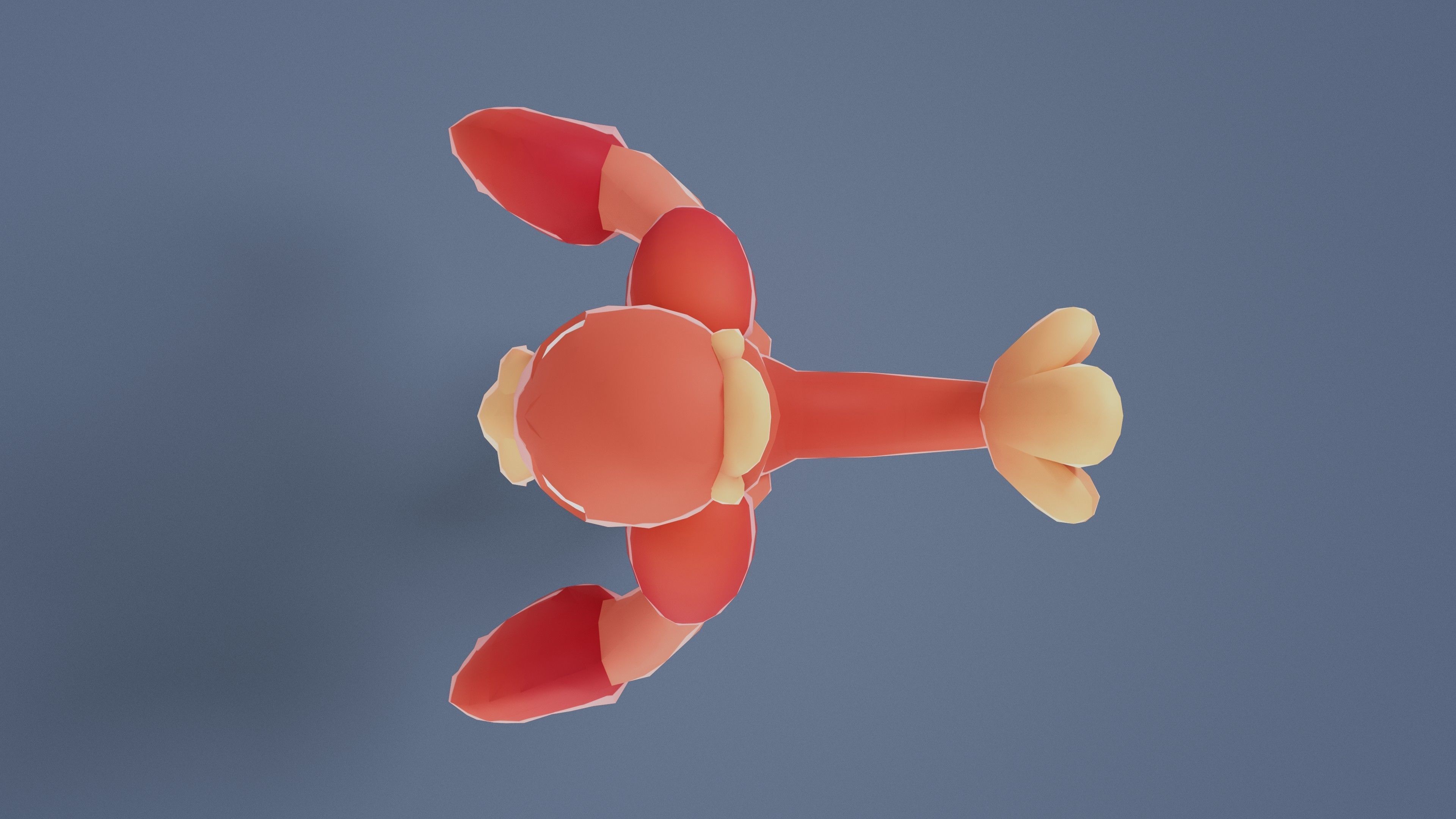 Cartoon Characters - Big Lobster Warrior Low-poly 3D model_13