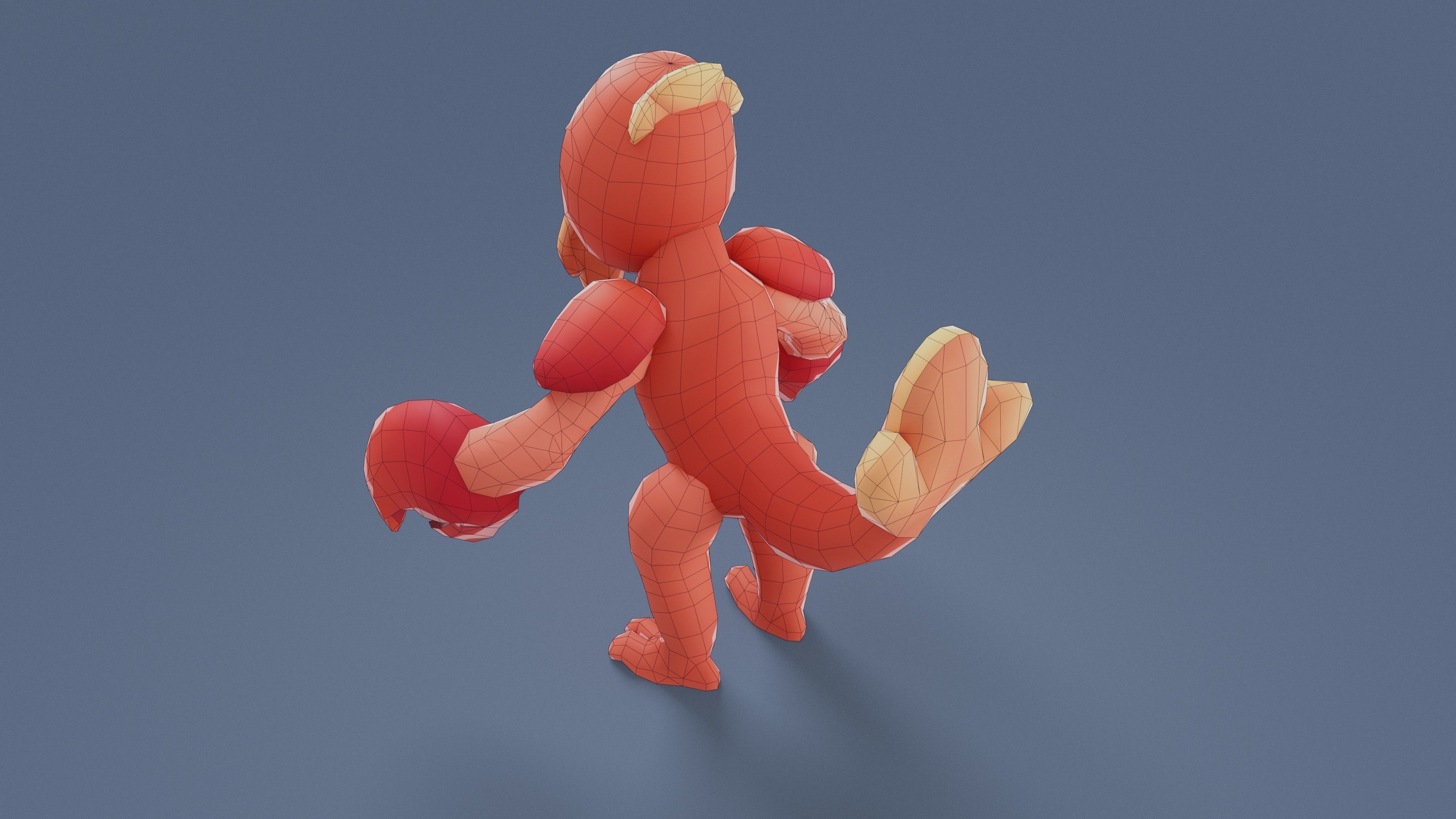 Cartoon Characters - Big Lobster Warrior Low-poly 3D model_14