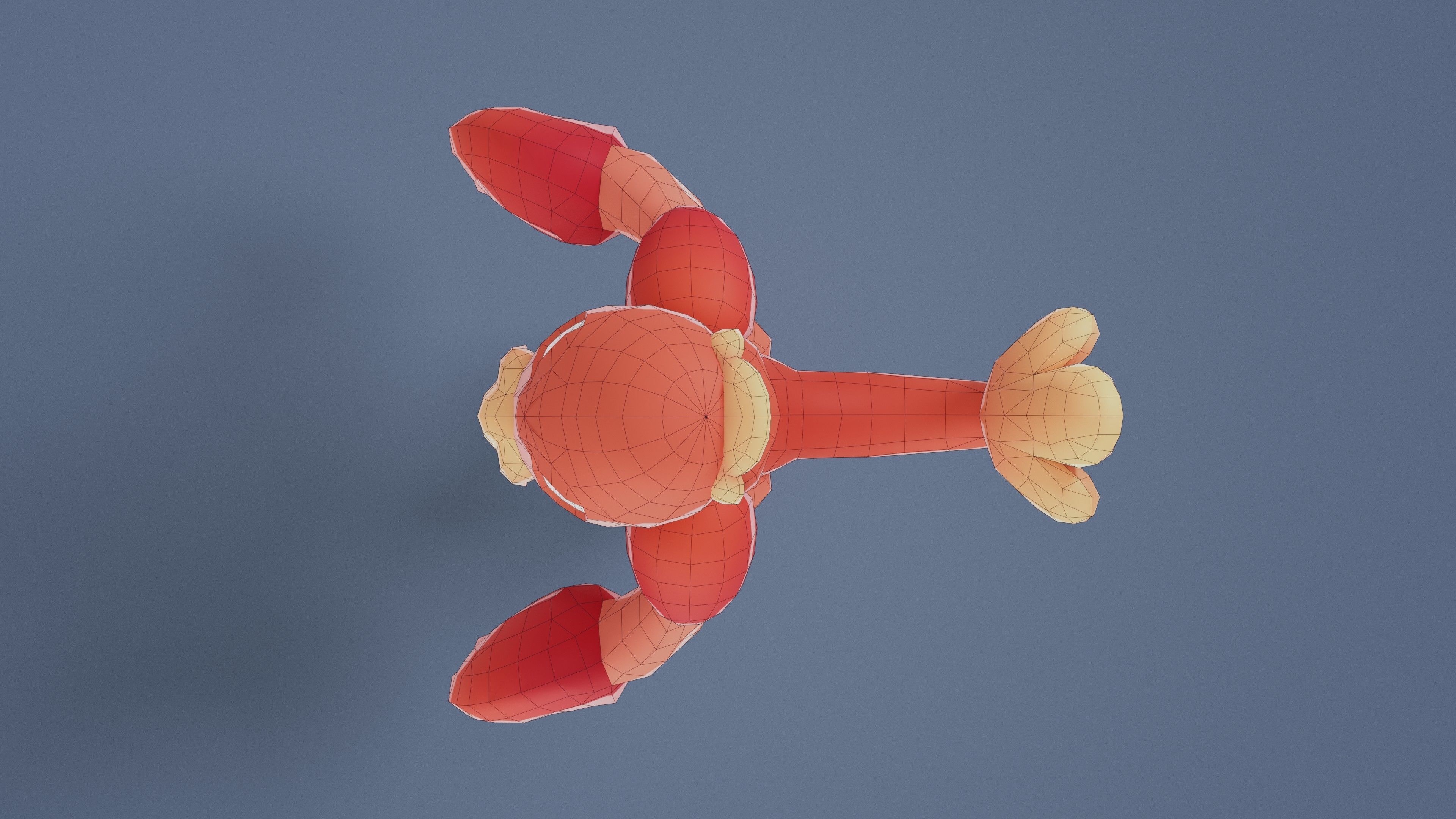 Cartoon Characters - Big Lobster Warrior Low-poly 3D model_23