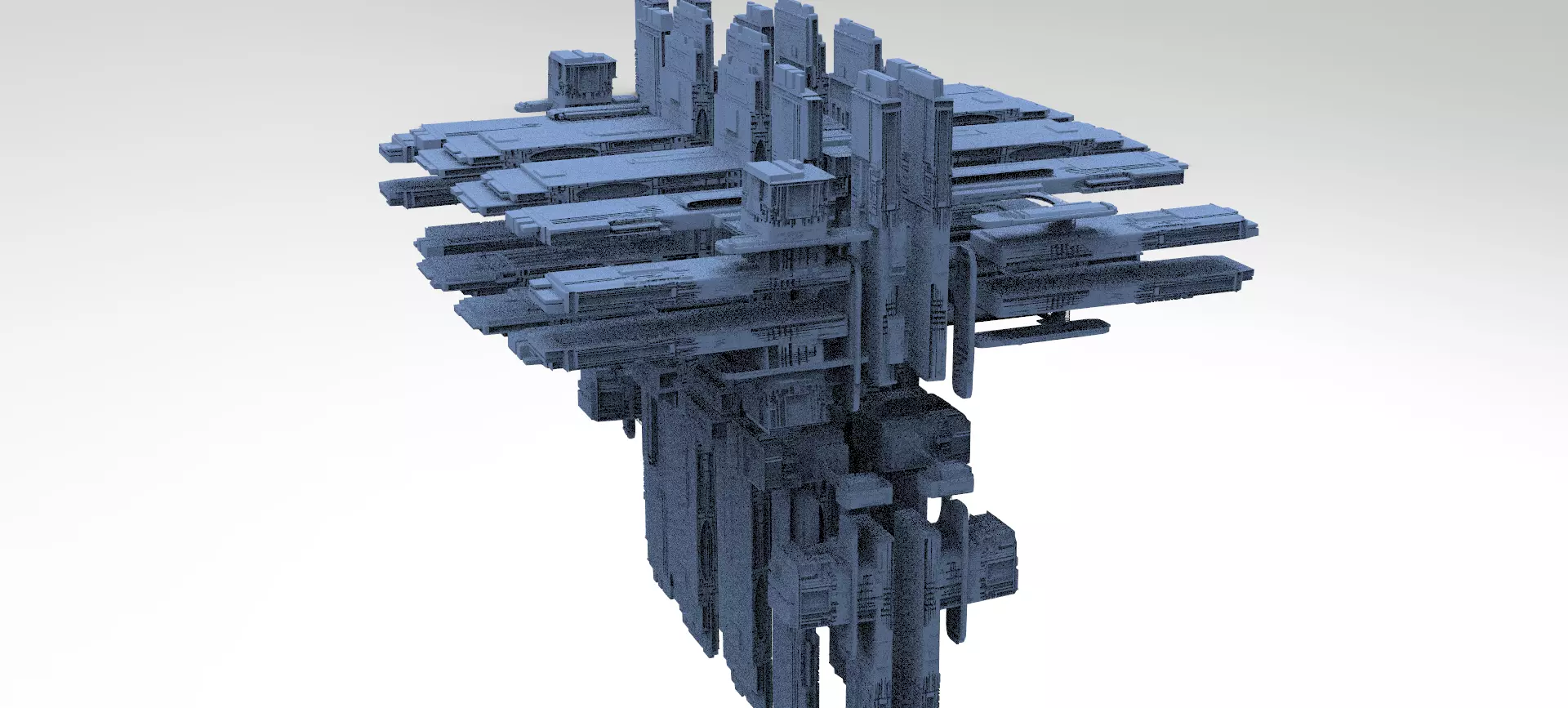 Alien Inquisitor Grand Ship library  3D model_0