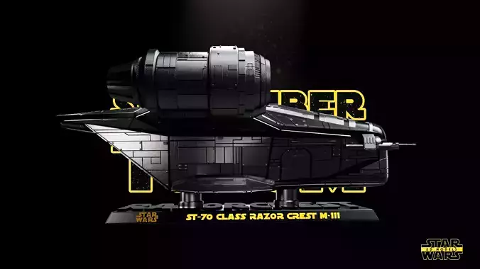 Razor Crest Ship - Tested and Ready for 3D printing