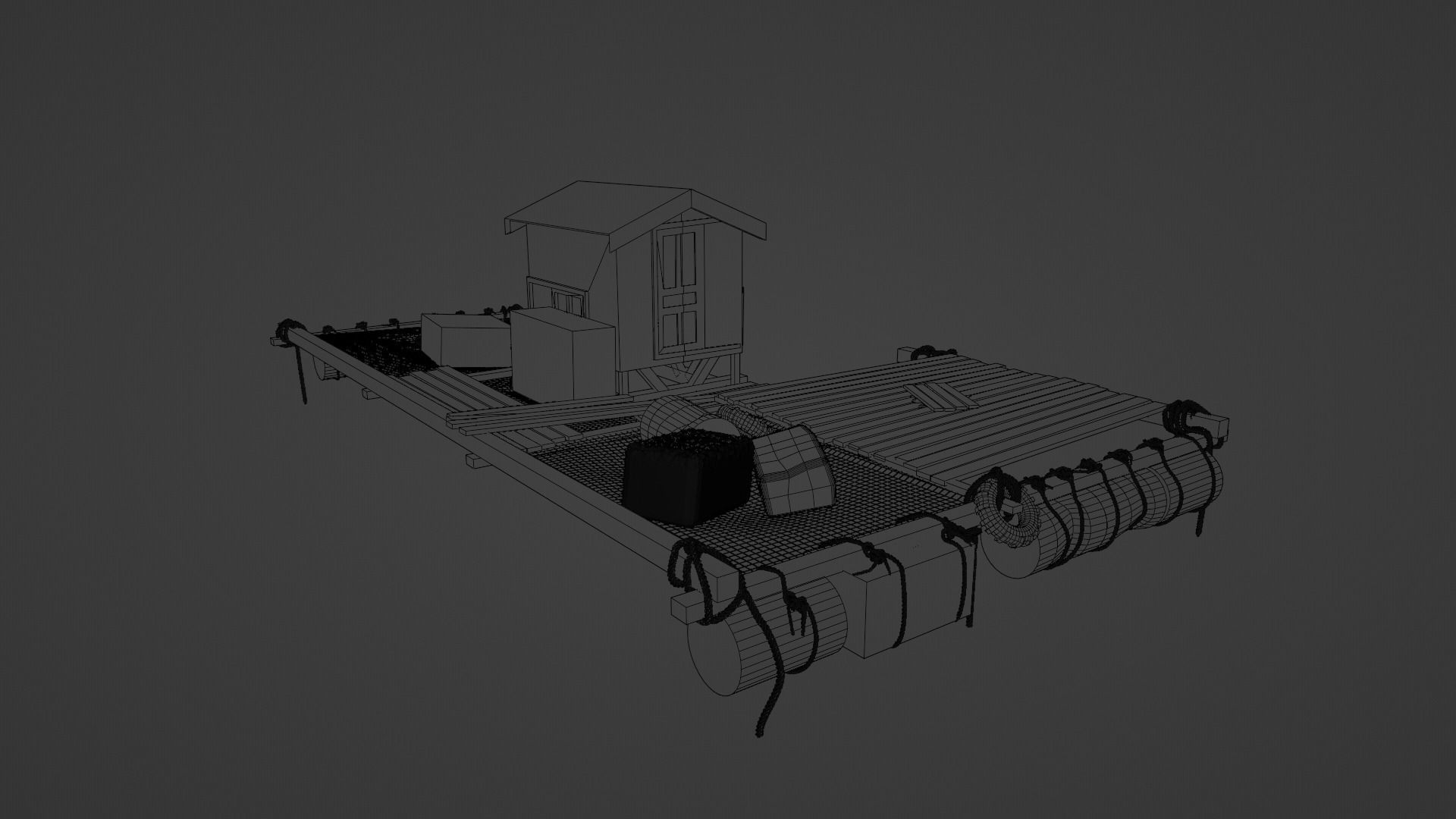 Floating house  3D model_7