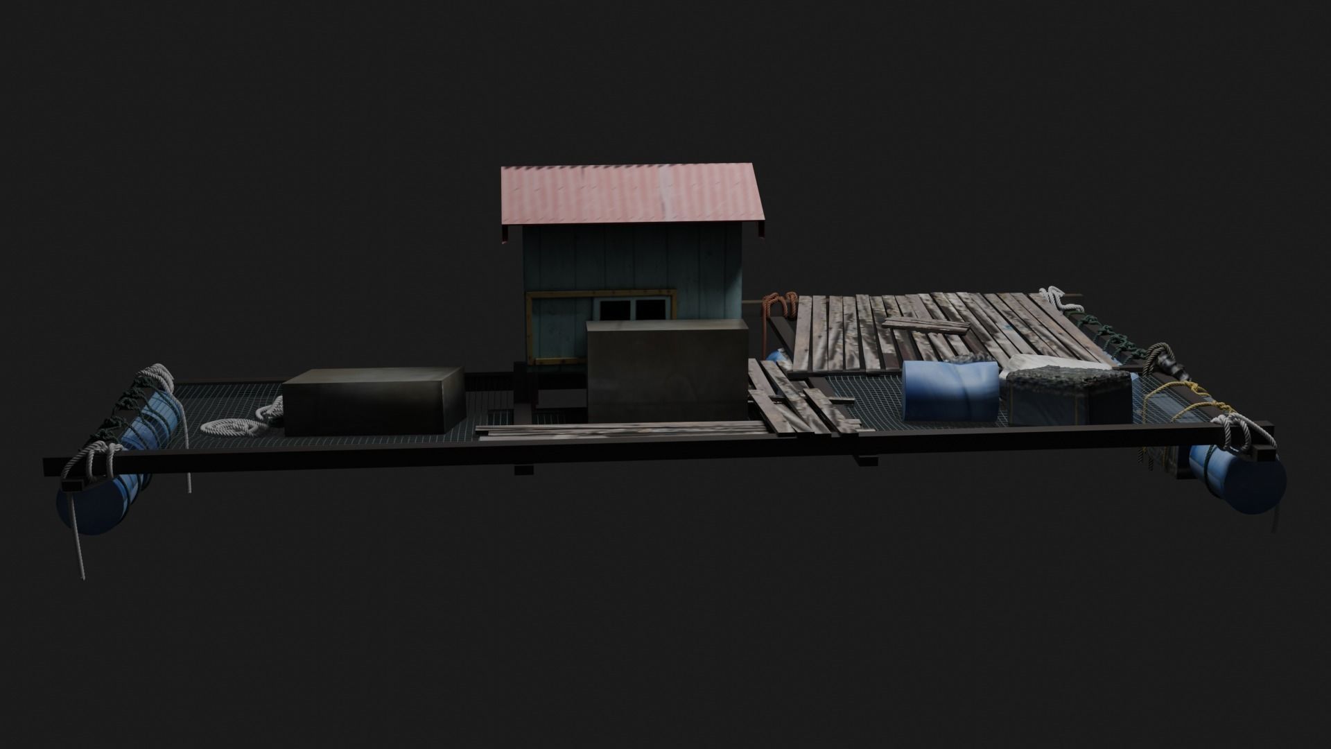 Floating house  3D model_6