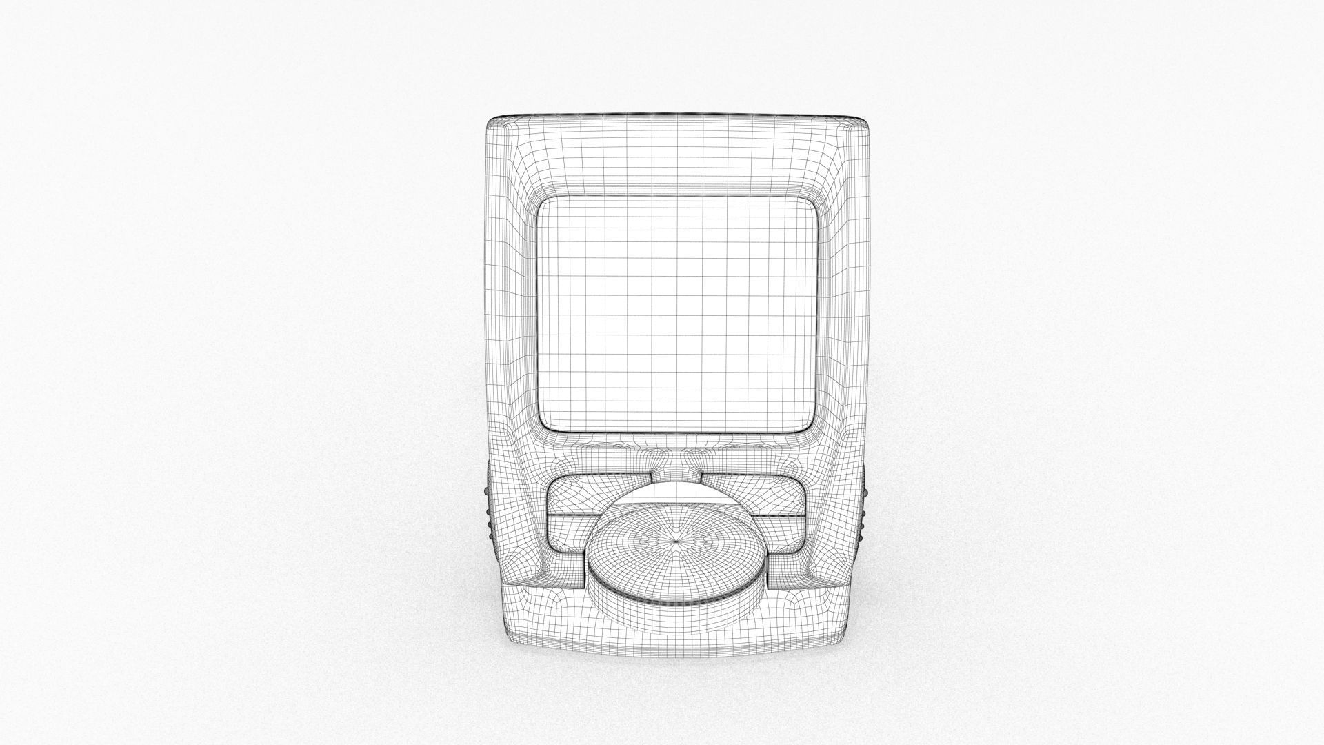 Portable Digital Alarm Clock Radio 3D model_10