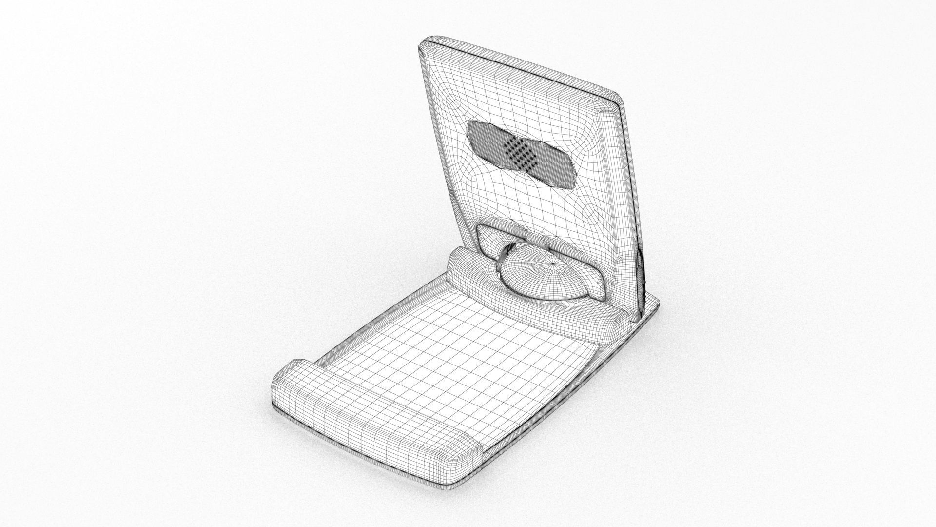 Portable Digital Alarm Clock Radio 3D model_12