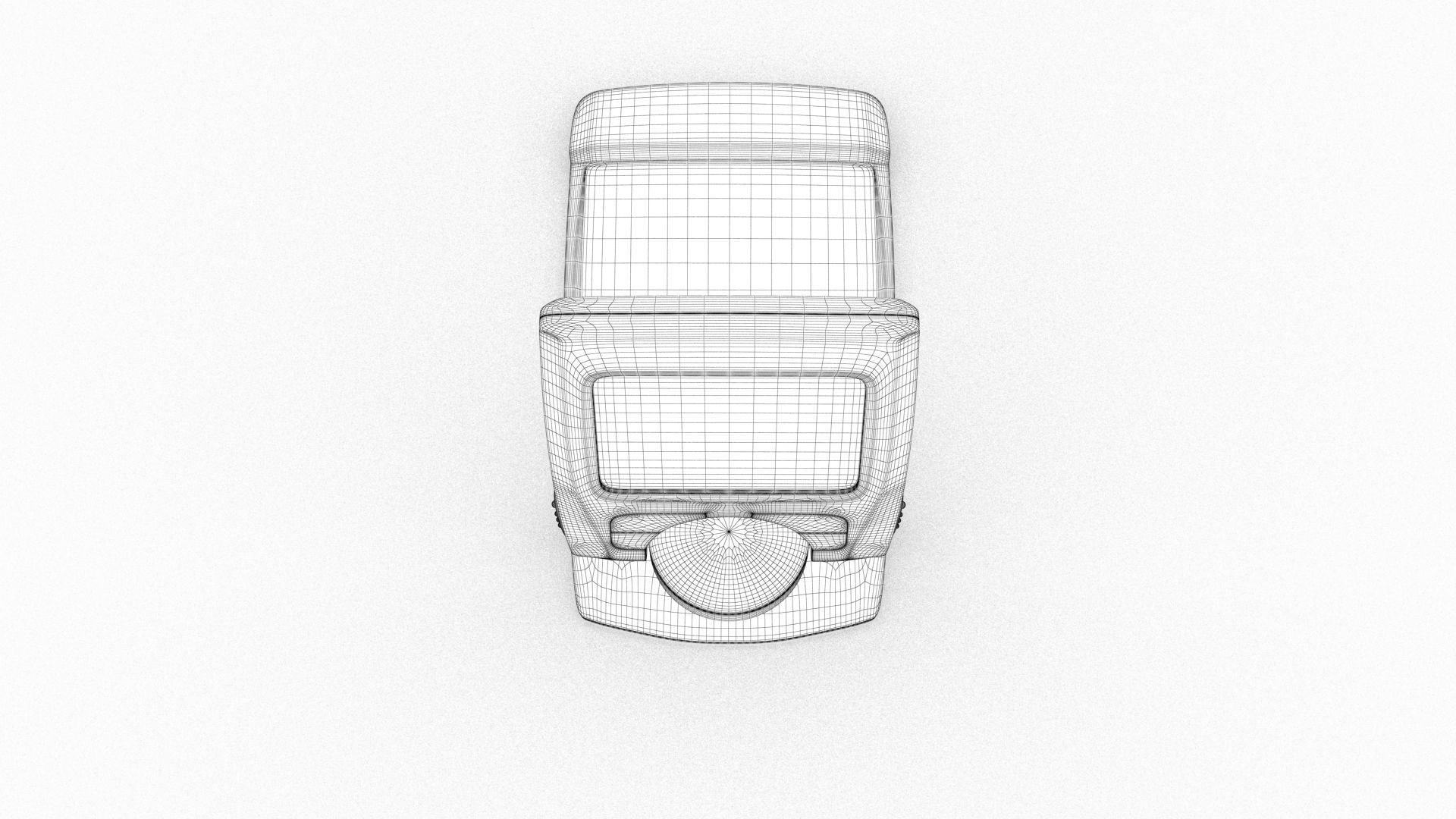 Portable Digital Alarm Clock Radio 3D model_17