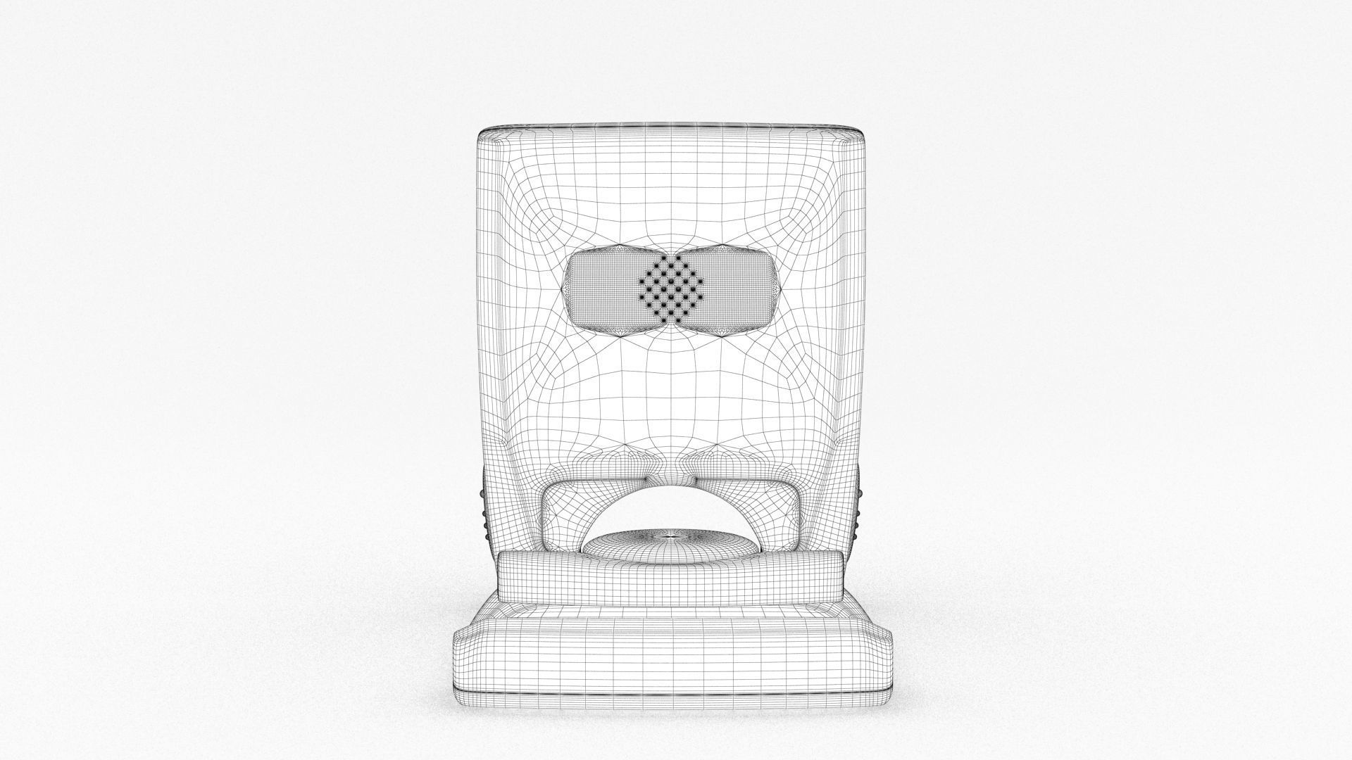 Portable Digital Alarm Clock Radio 3D model_16